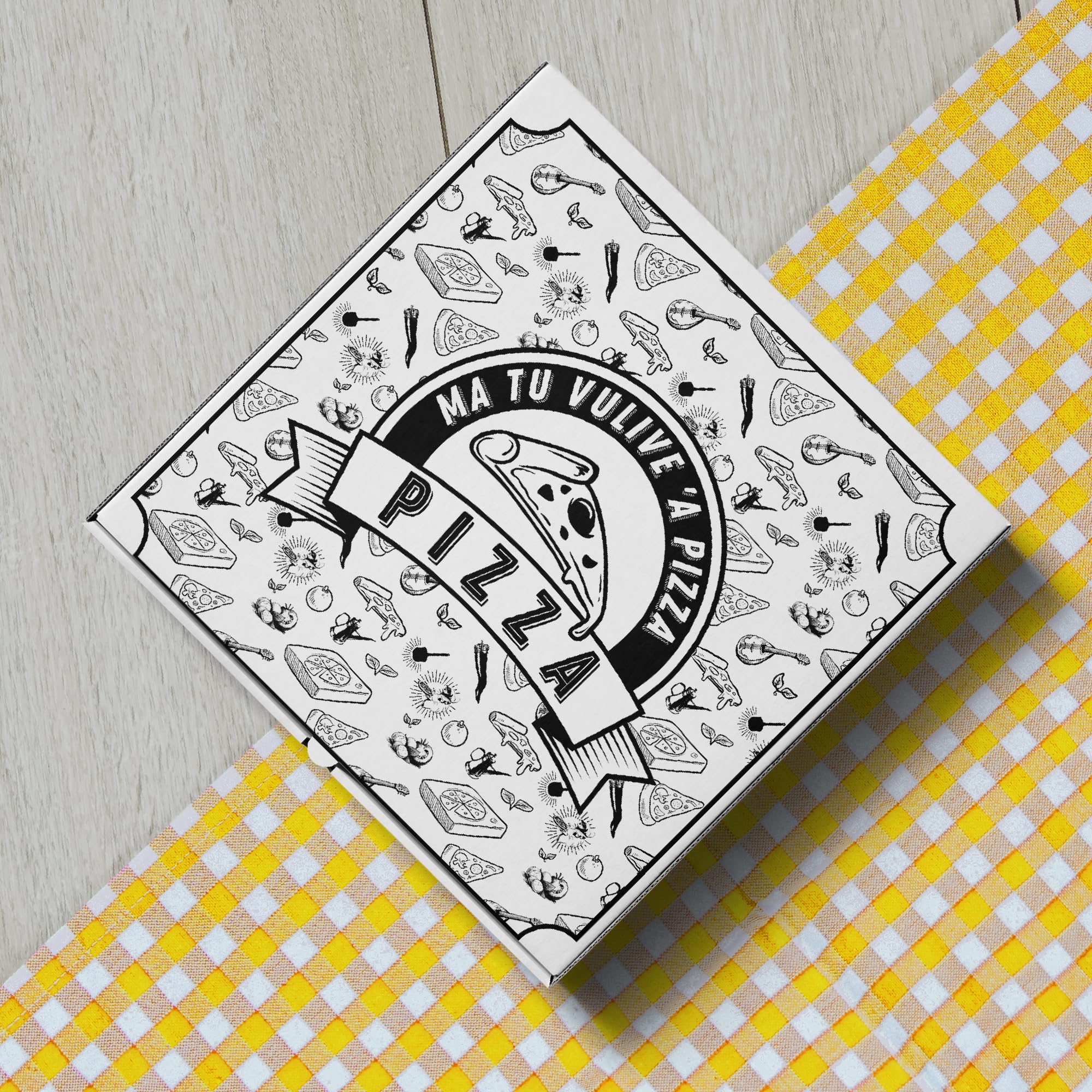 Cartone Pizza Termico 33x33x3,5 cm con Interno in PET per Pizzerie e Asporto