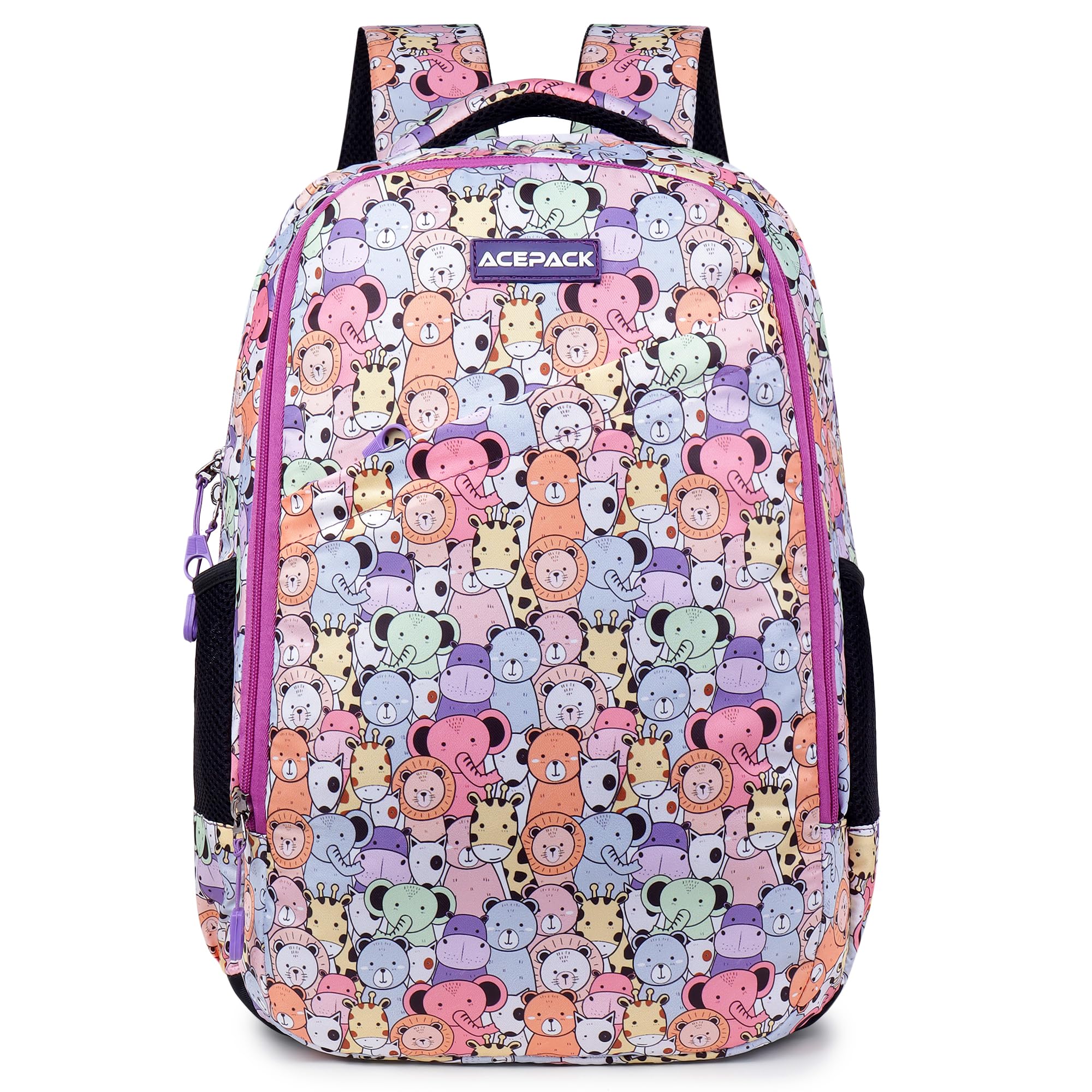 Emoji 23.22L Backpack – Lightweight & Durable Polyester Bag for Work, Travel & School with Breathable Mesh Padding (Peach)-image-41