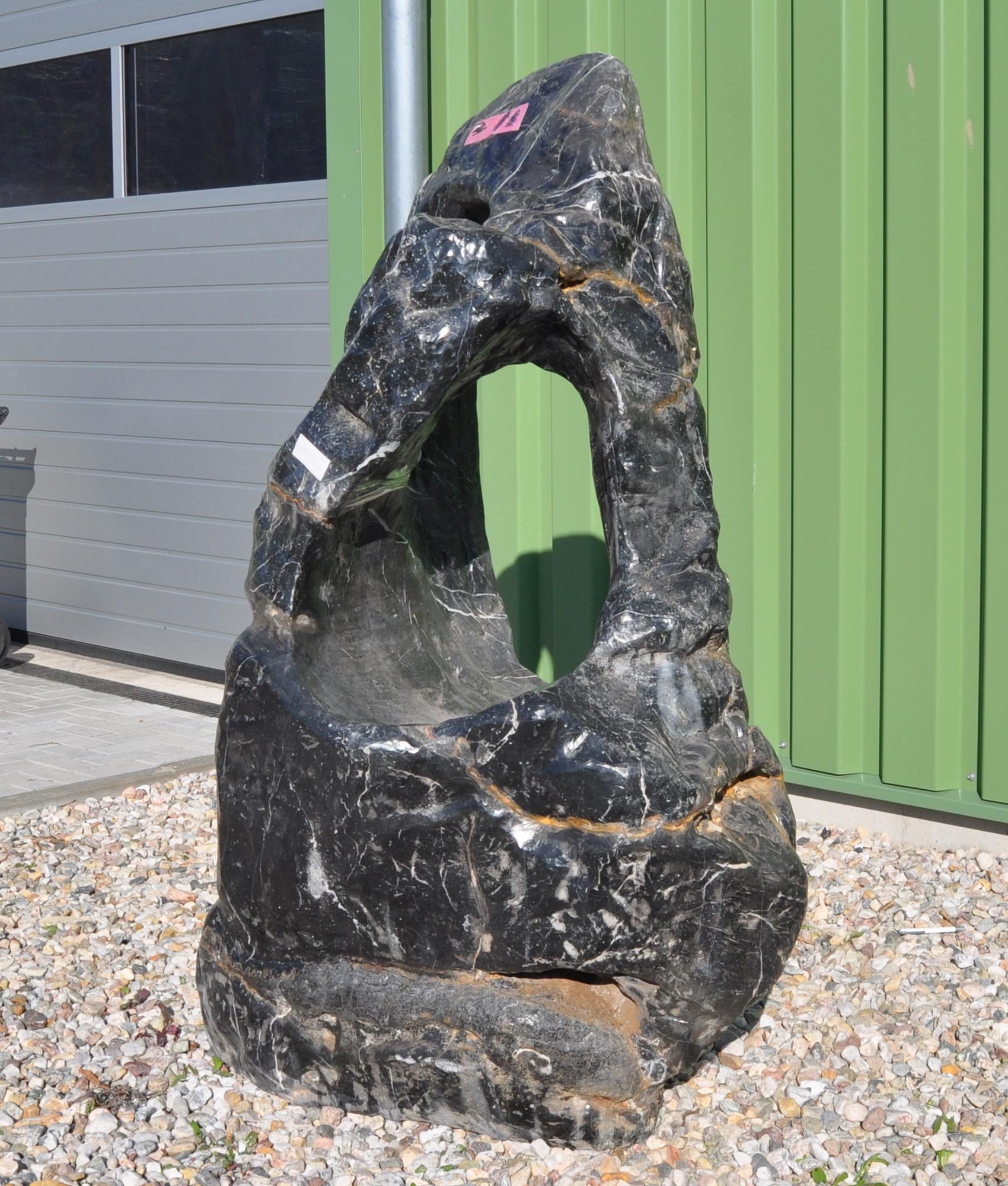 Ozeanfindling Findling Skulptur Naturstein Meeresgestein Gartendeko **Wundervoller Blickfang für Ihren Garten** Einzigartige Form Unikat Einzelstück 840 KG 115 cm HOCH