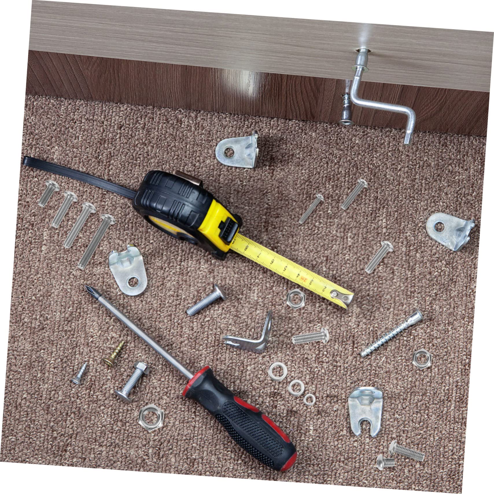 OUNONA 520stücke Edelstahl Schrauben mit Muttern Schrauben Unterlegscheiben und Schraubenschlüssel Sortiment für Maschinenreparatur und Haushaltsgeräte