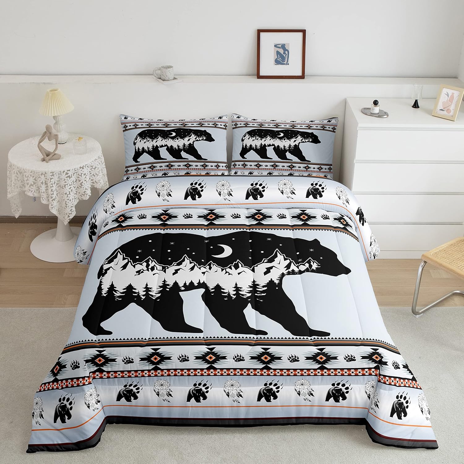 Erosebridal Western Quilt Southwestern Bedding Set for Kids