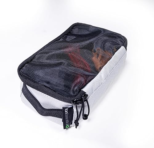 Miniatura 8 de VanEssential Cubo de embalaje con parte superior de malla transparente XL - Gris carbón