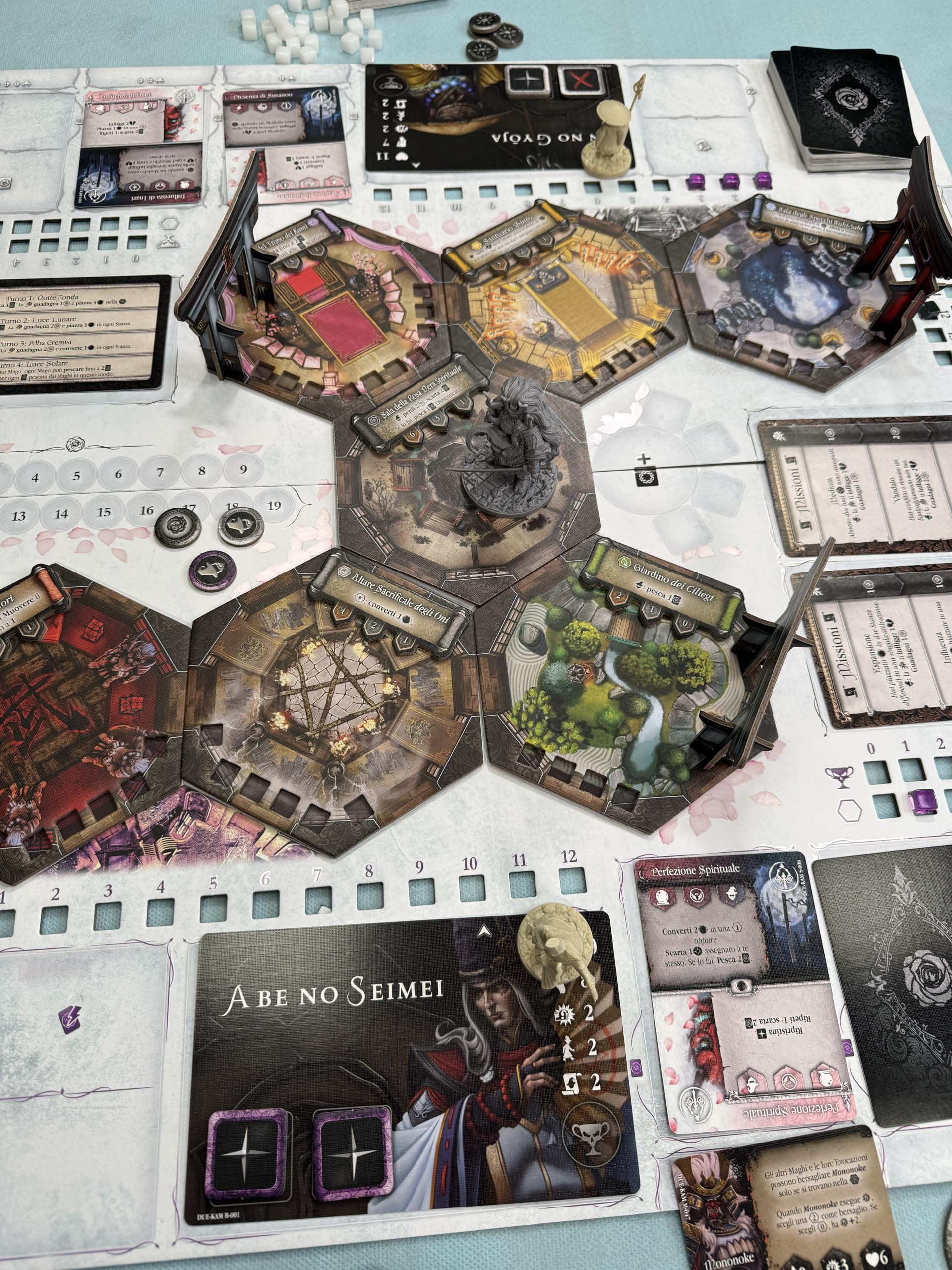 Asmodee Ludus Magnus Studio Black Rose Wars: Duel - Kami, Gioco da Tavolo Fantasy di Strategia e Combattimento, 2-4 Giocaotri, 10+ Anni, Edizione in Italiano
