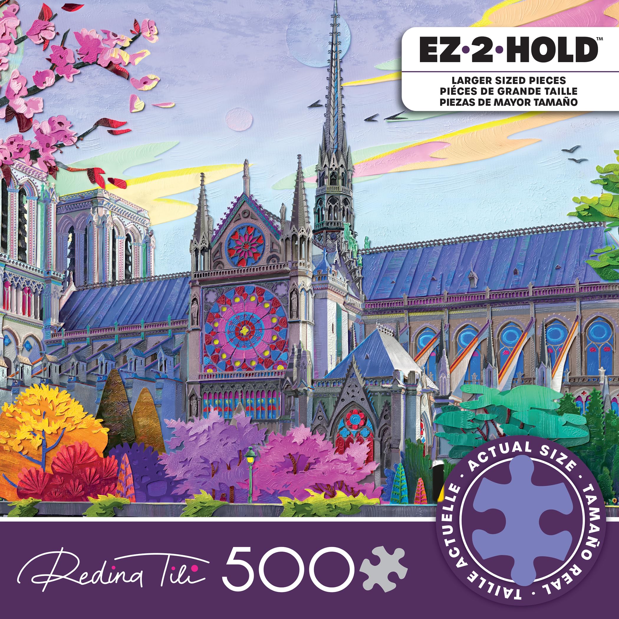 Amazon.com: EZ 2 Hold - Colorful Notre Dame - 500 Oversized Piece