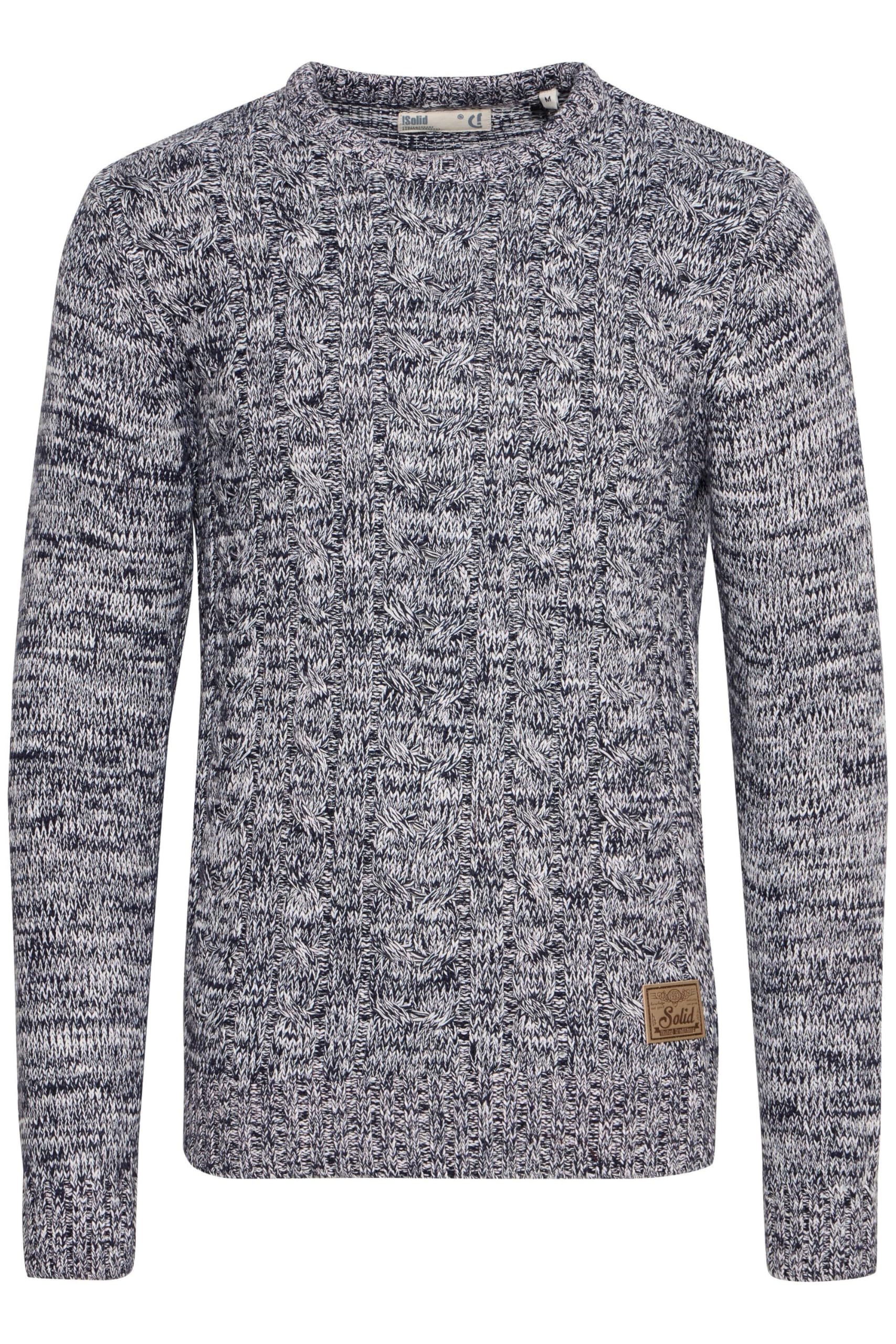 !Solid SDPhilemon Herren Pullover Grobstrick Rundhals-Ausschnitt