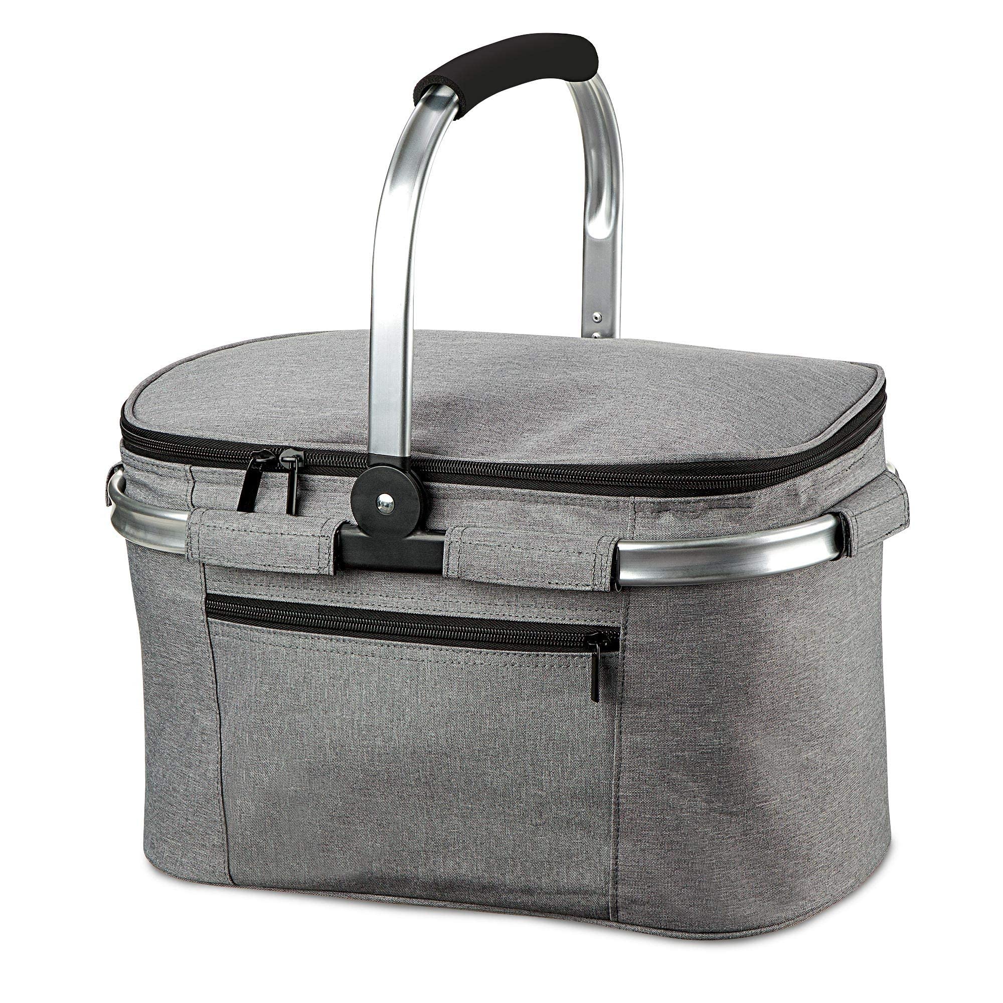 Zorzel Large Picnic Basket/Insulated Cooler Bag/Leakproof Collapsible Portable Cooler Bag, Grocery Bag/Cooler Box for Pinic, Camping, Hiking, Beach (B0B76WC182) Amazon Price History, Amazon Price Tracker