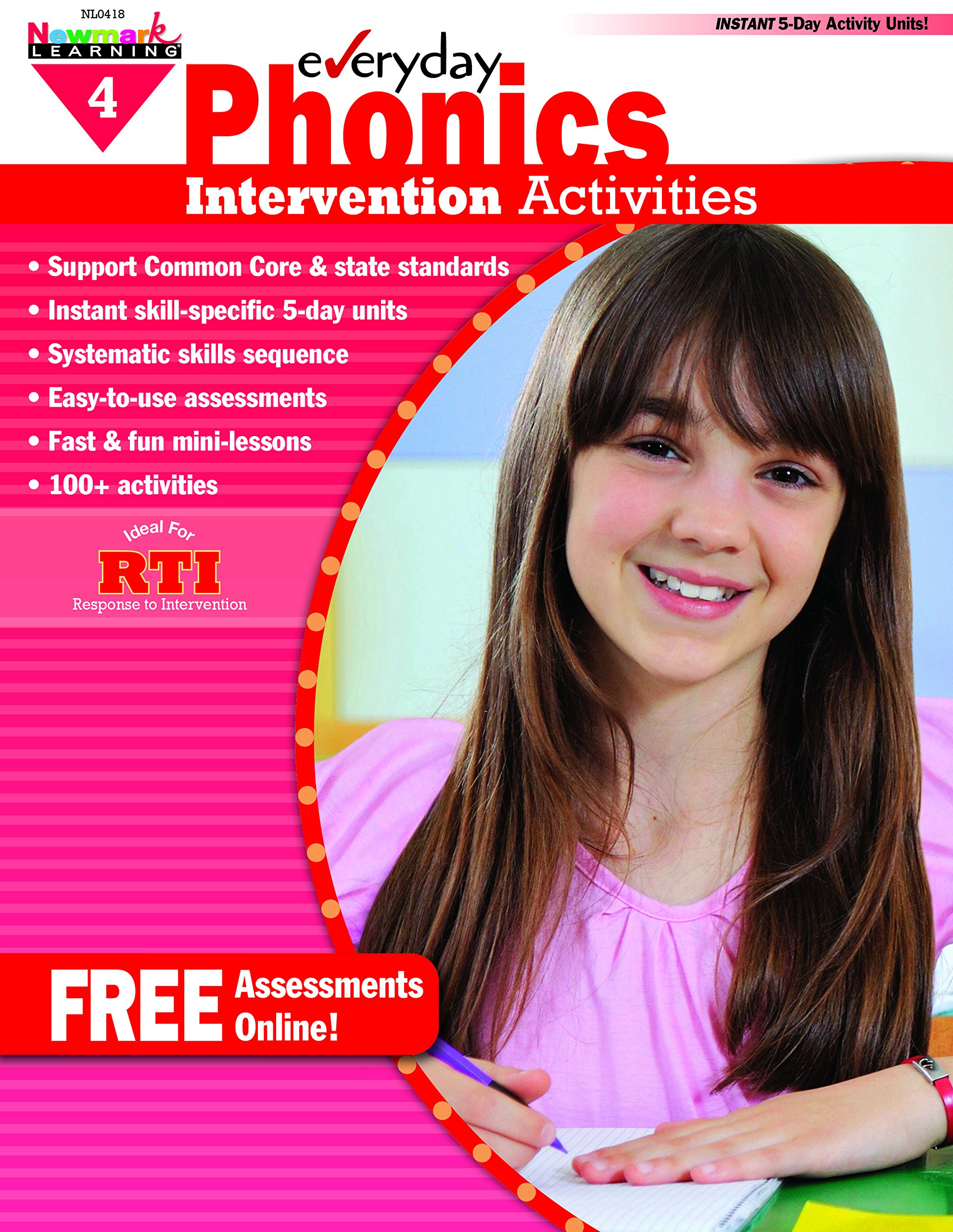 Newmark Learning Grade 4 Everyday Intervention Activities Aid for Phonics