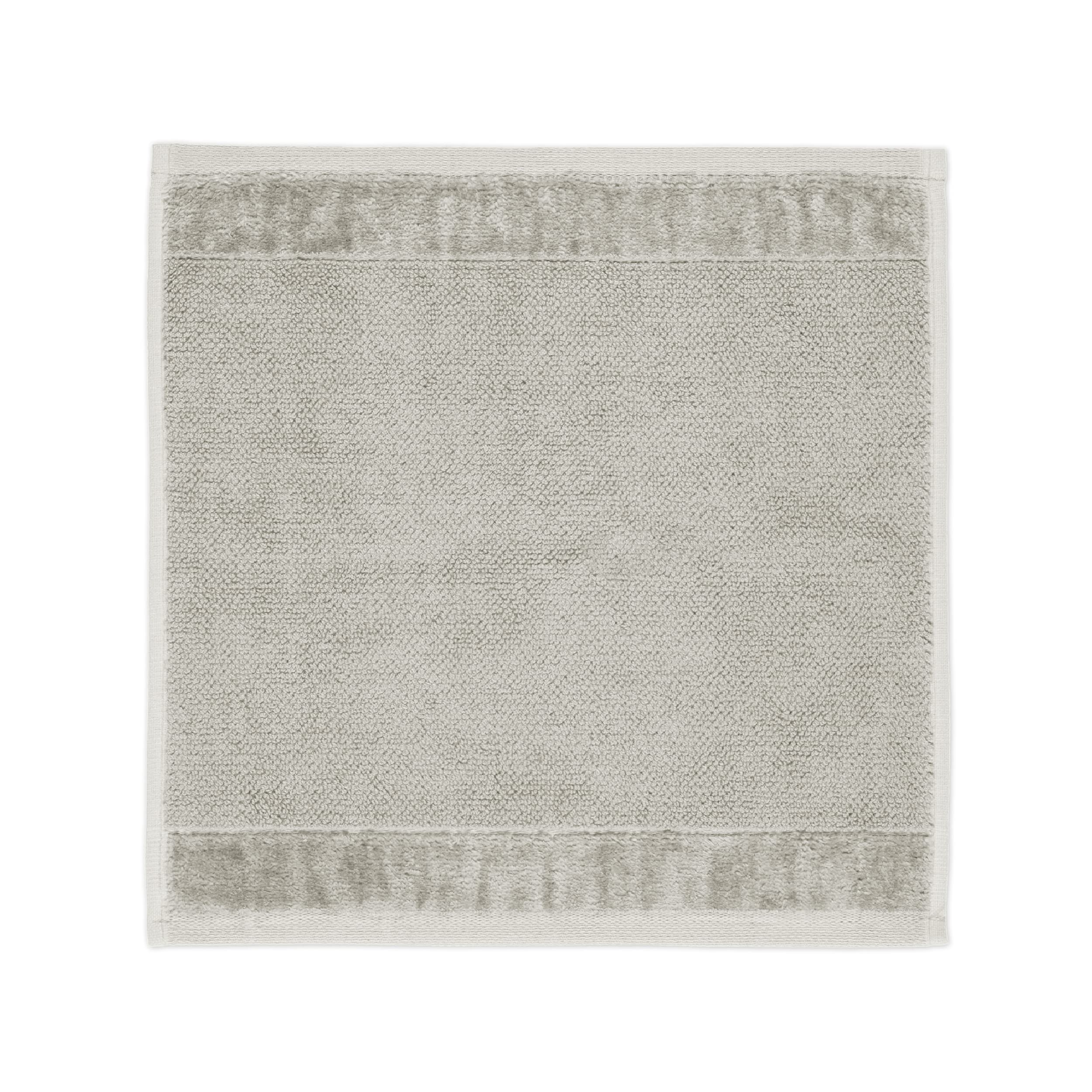 Möve Bamboo Luxe Seiftuch 30 x 30 cm aus 60% Baumwolle / 40% Viskose aus Bambus-Zellstoff, Silver Grey