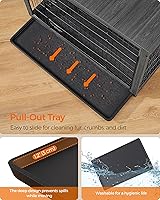 Vista 8 de Feandrea Muebles de jaula para perros, mesa auxiliar auxiliar de 38.6 pulgadas, moderna perrera para perros de interior de hasta 70 libras, jaula