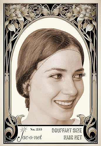 Miniatura 5 de Hair Net Jac-O-Net - Red pequeña de malla tamaño grande color marrón claro 1 red por paquete paquete de 12 Marrón claro Bouffant