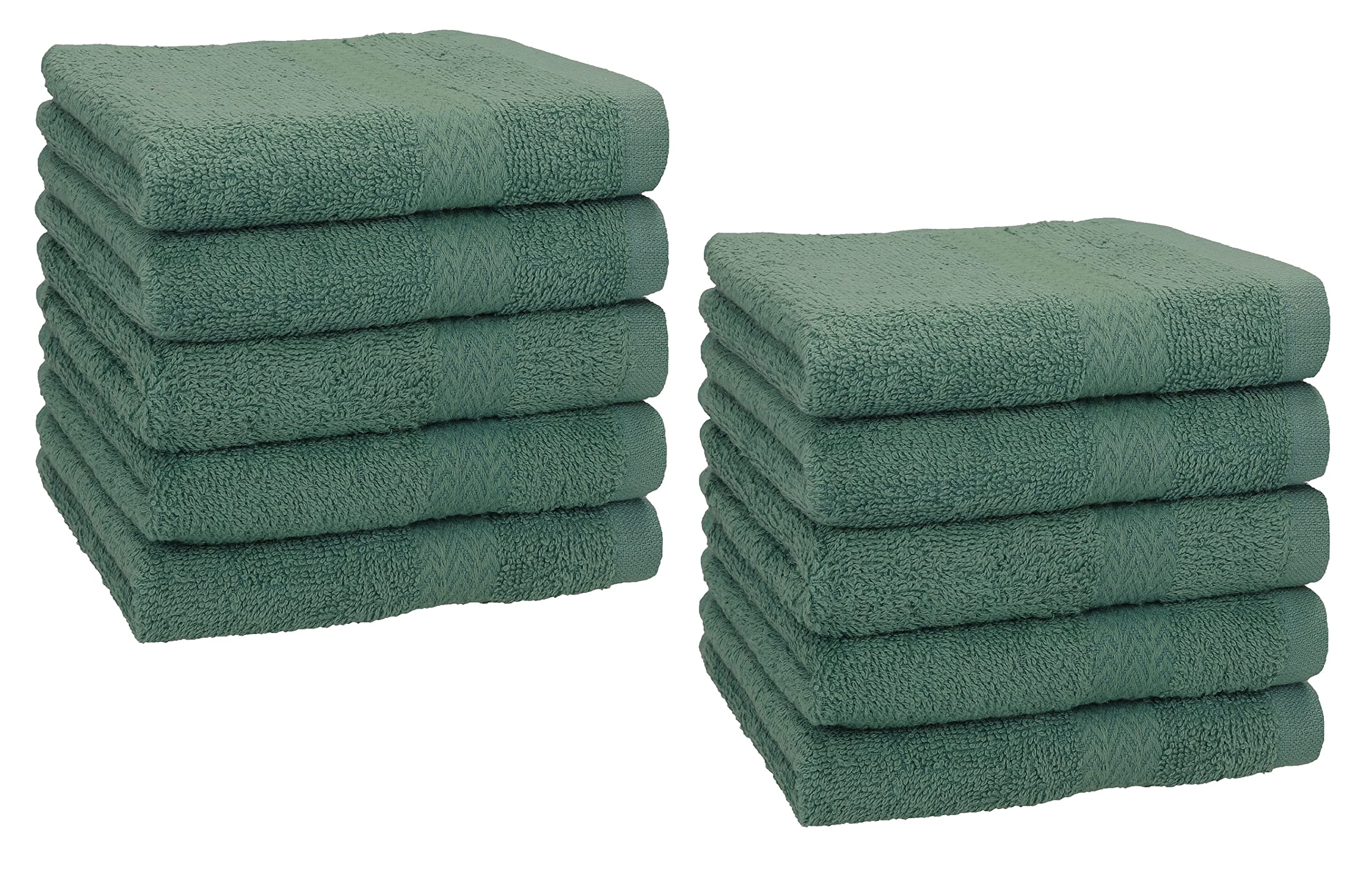 vidaXL Zeepdoekjes 10 st 30x30 cm 360 g/m² 100% katoen crèmekleurig