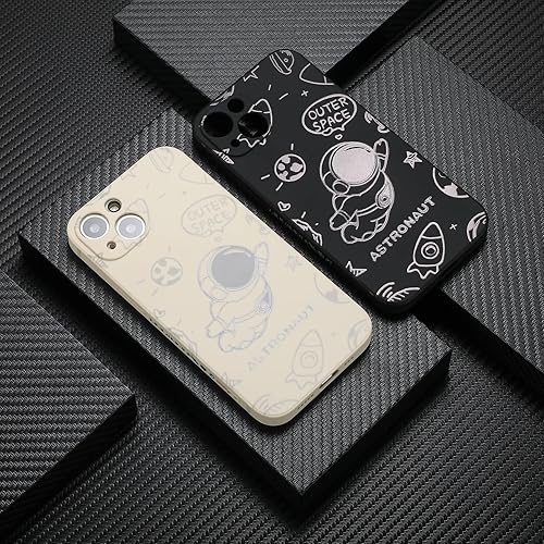 Miniatura 6 de Yonds Queen Funda bonita para iPhone 11, diseño de astronauta de dibujos animados, cohete, luna, espacio, elegante, suave, a prueba de golpes,