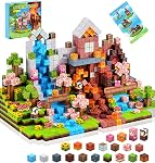 PINKCAT Toys for Girl Kids: Magnetic Blocks 200PCS STEM Building Cubes Toy -Creative Educational Sensory Toys for 3 4 5+ Year Old Girls Boys Toddlers Gifts, Pink Castle Magnet Tiles