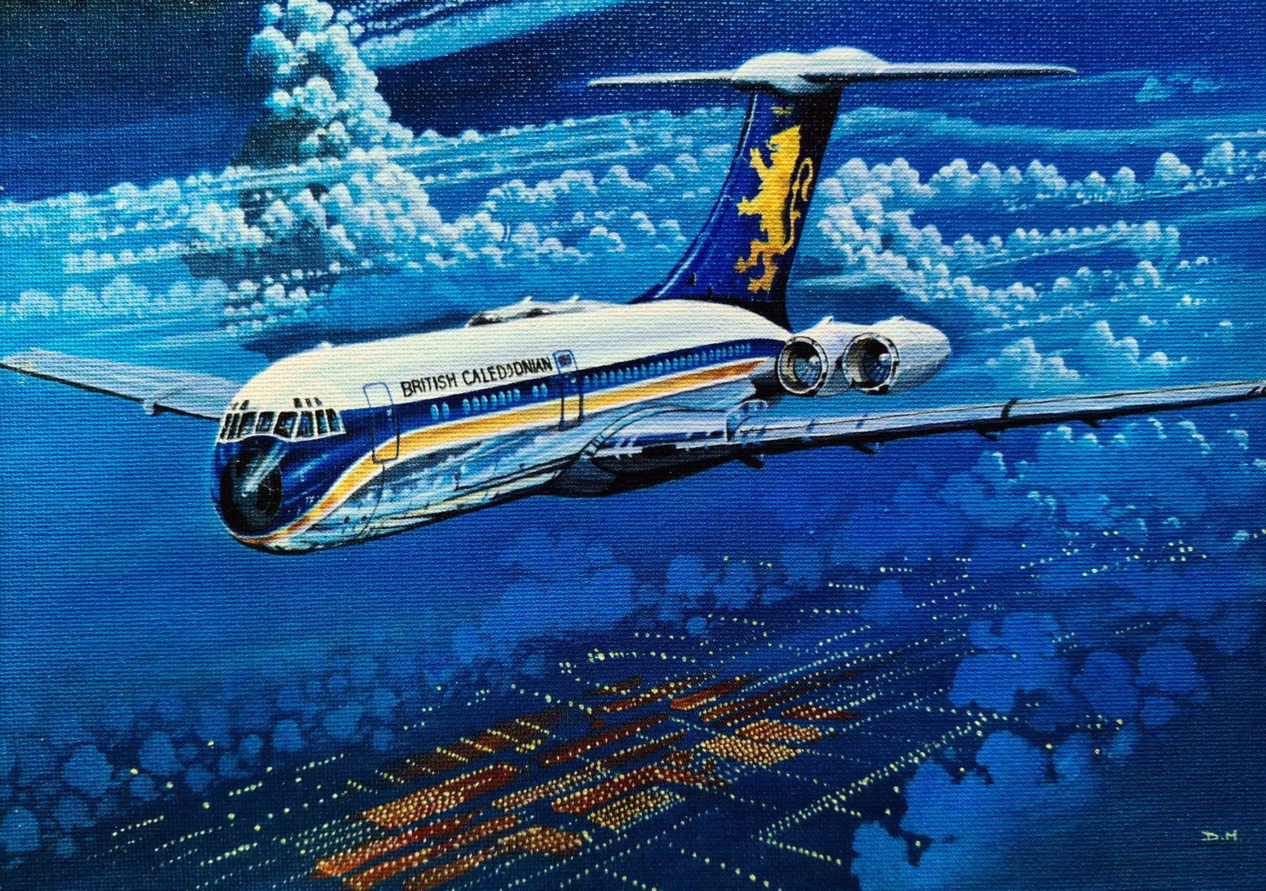 D&A Gifts Vickers VC10 Canvas - Gatwick Airport - Mini Canvas - N14-CANV