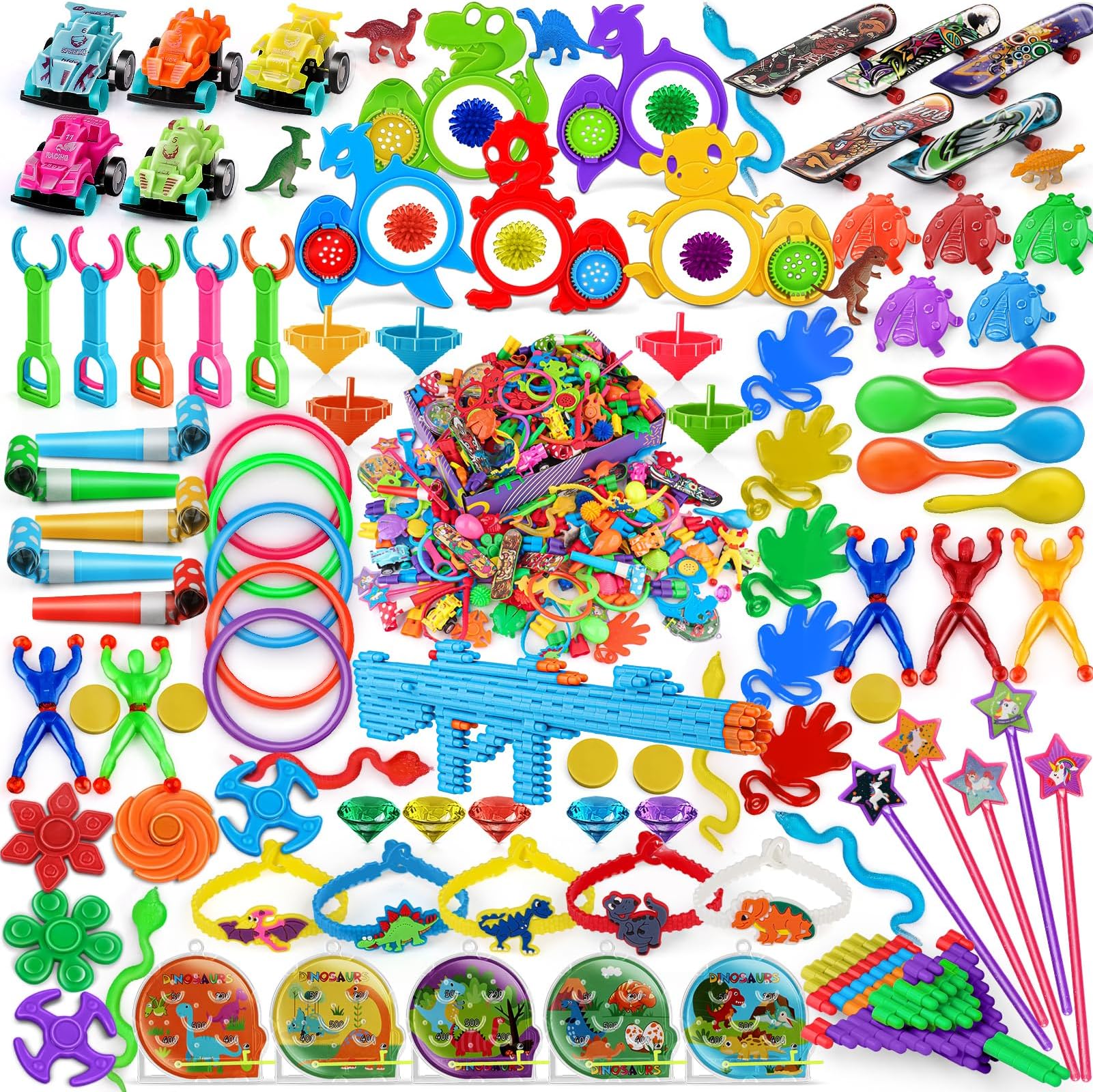 Amy&Benton 200PCS Little Toys for Kids School Prizes for Kids Toys Bulk Party Favors Gifts Treasure Box Toys