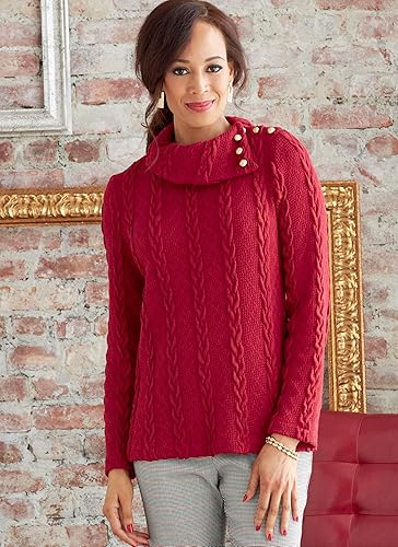 Miniatura 4 de Butterick Misses' Top - Kit de patrones de costura con código B6857, tallas XS-S-M-L-XL-XXL, multicolor