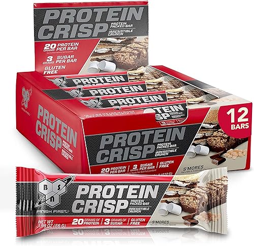 BSN Protein Crisp Bar by Syntha-6 - Barra de proteína de suero bajo en azúcar 1092035 1