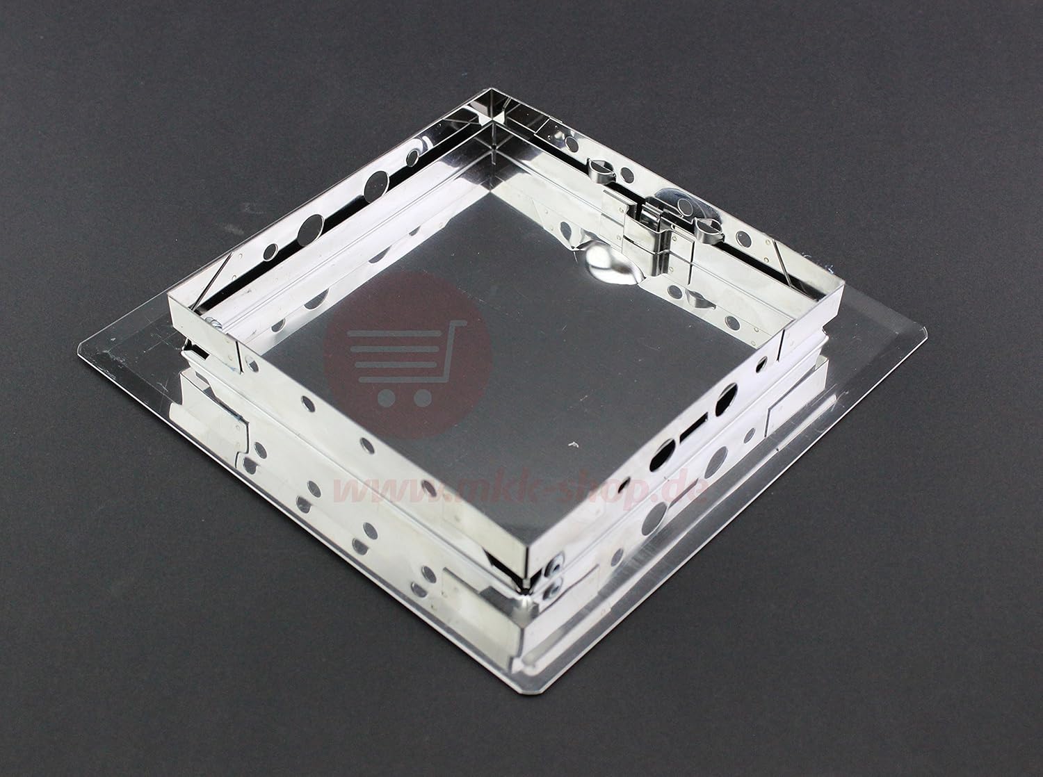 Metal Wall Door Inspection Door Flap Access to Built in Inspection and Service Elements White Silver