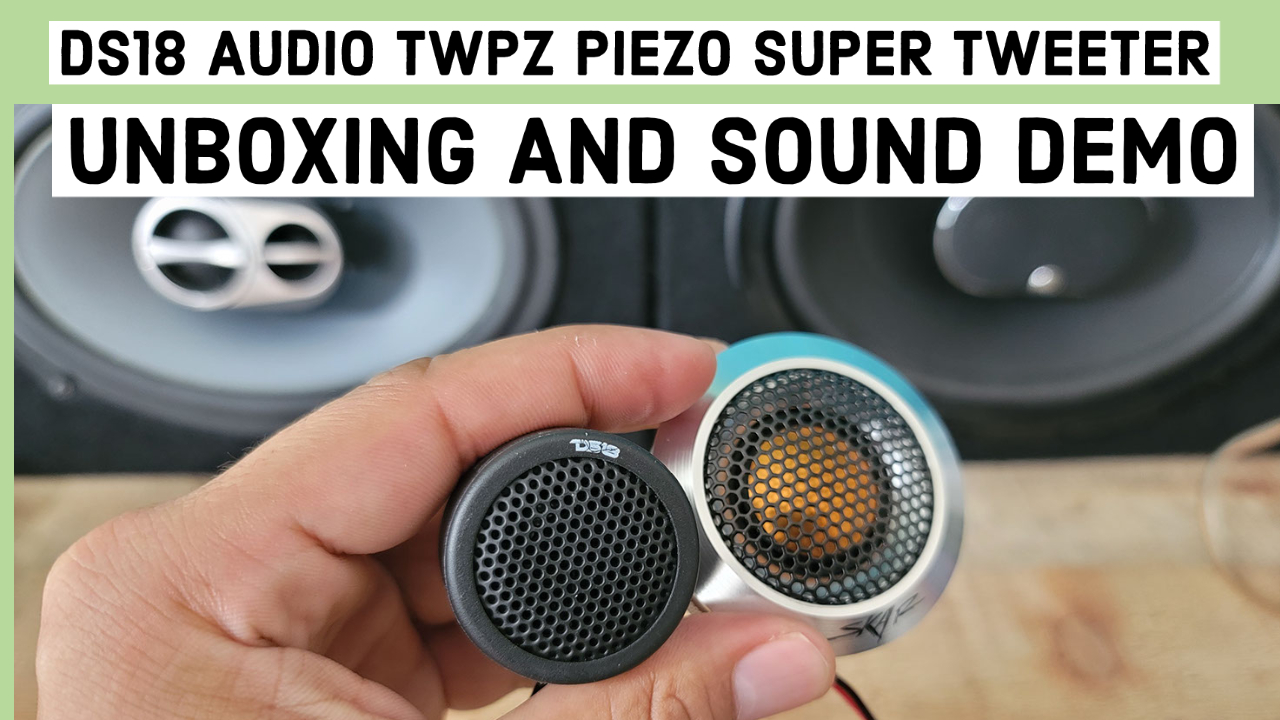 Watch DS18 AUDIO TWPZ PIEZO Super Tweeter 80 WATTS ﹙Pair﹚ on