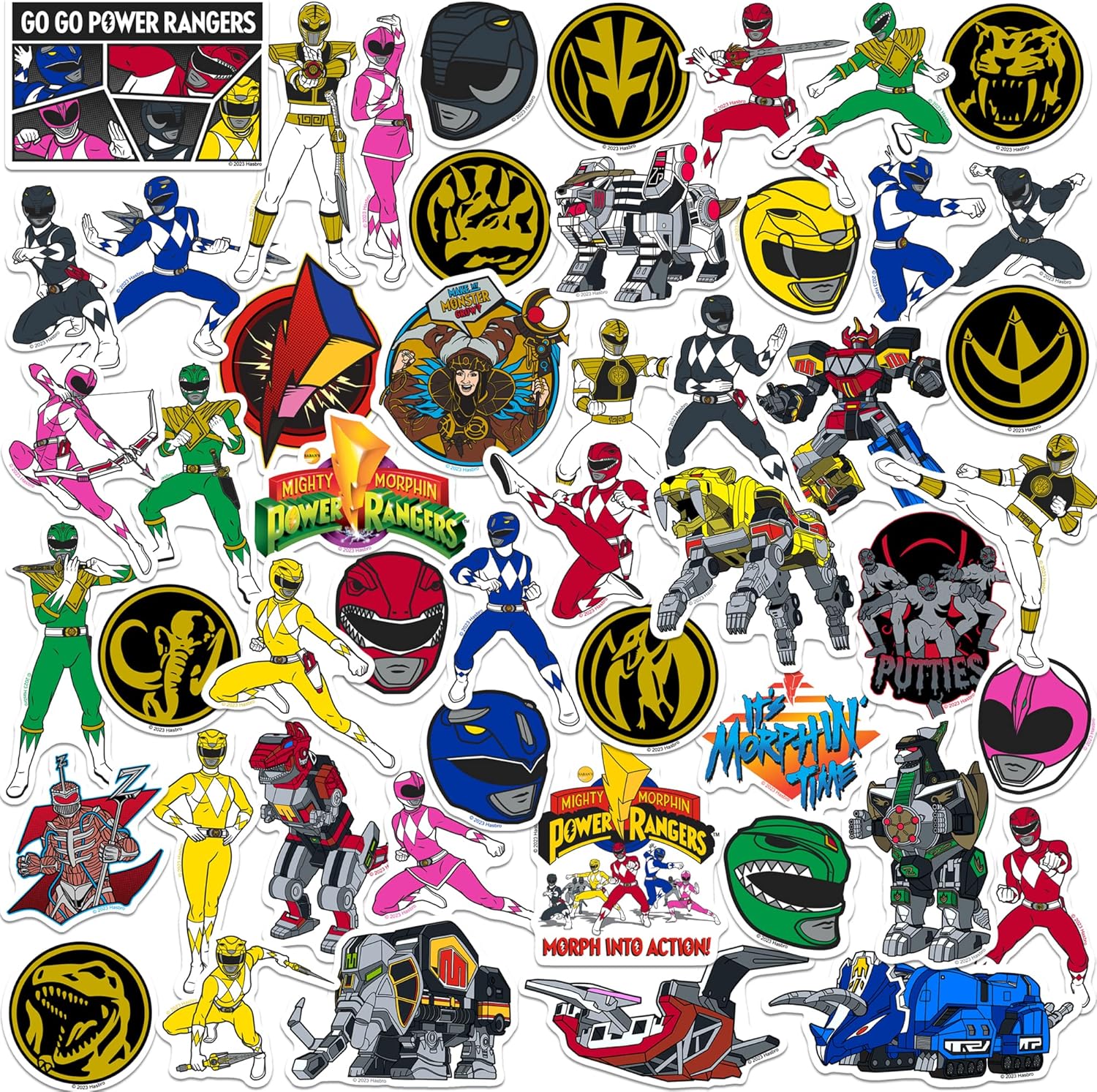 Mighty Morphin' Power Rangers 50CT Vinyl Large...