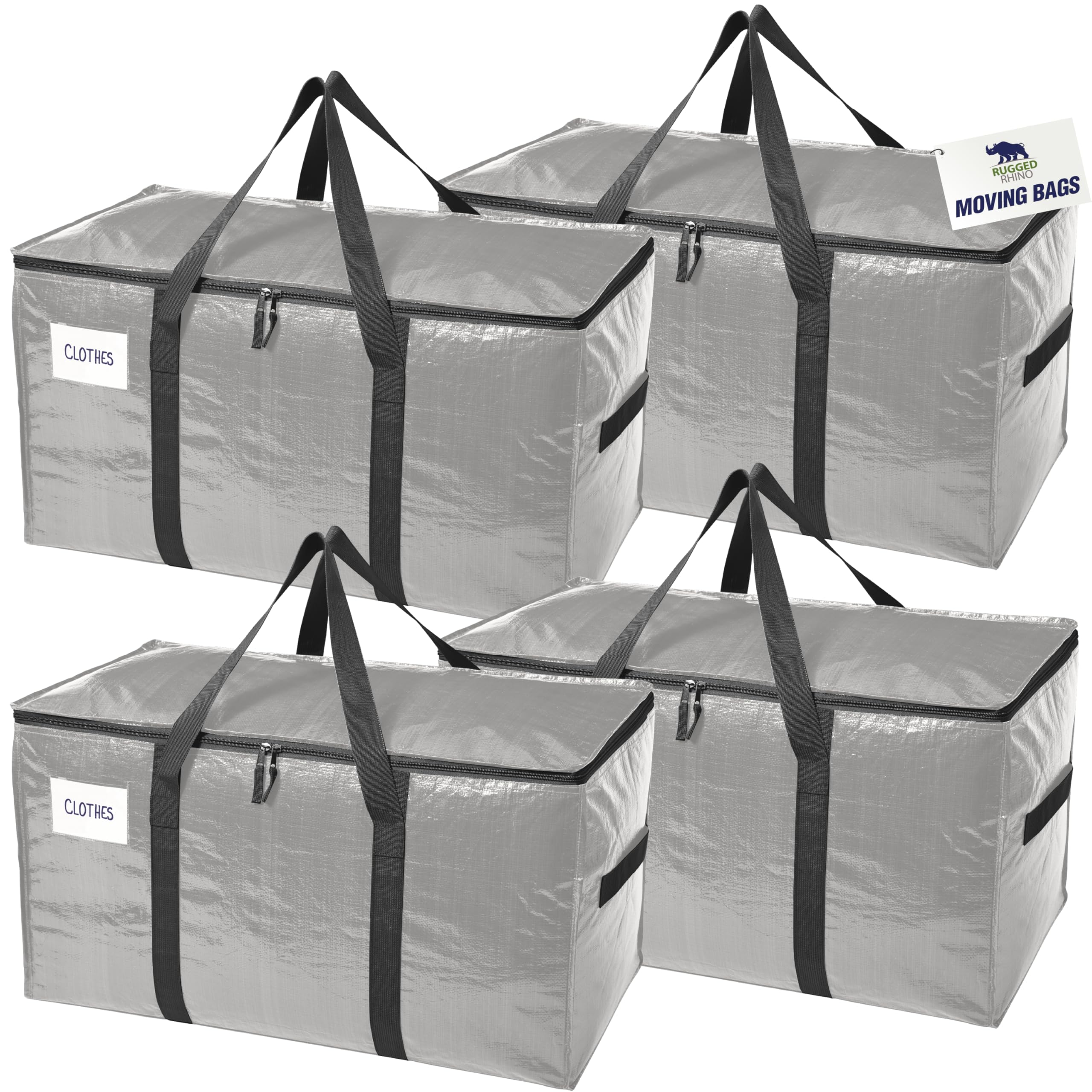 Amazon.com: RUGGED RHINO 4 Pack Heavy Duty Extra Large Moving Bags