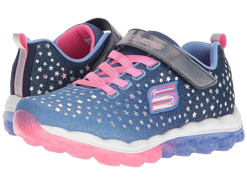 

SKECHERS KIDS Skech-Air Jump Star 80144L (Little Kid/Big Kid) (Blue/Neon Pink) Girl's Shoes