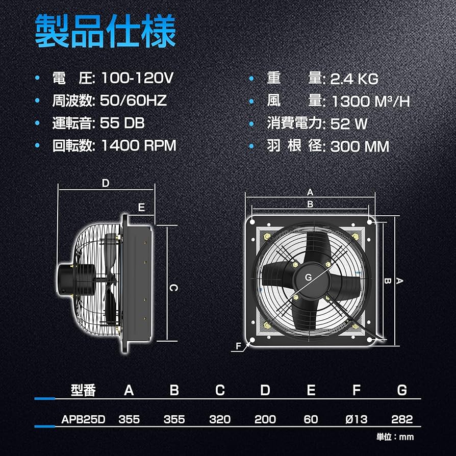 Hon&Guan 12インチ シャッター付き換気扇無段階スピード調整HA300M 91DyxBVYvaL._UF894,1000_QL80_.jpg