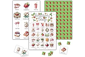 Bingo Games - Summer Berry Bingo Card - 24 Players Bingo Game...