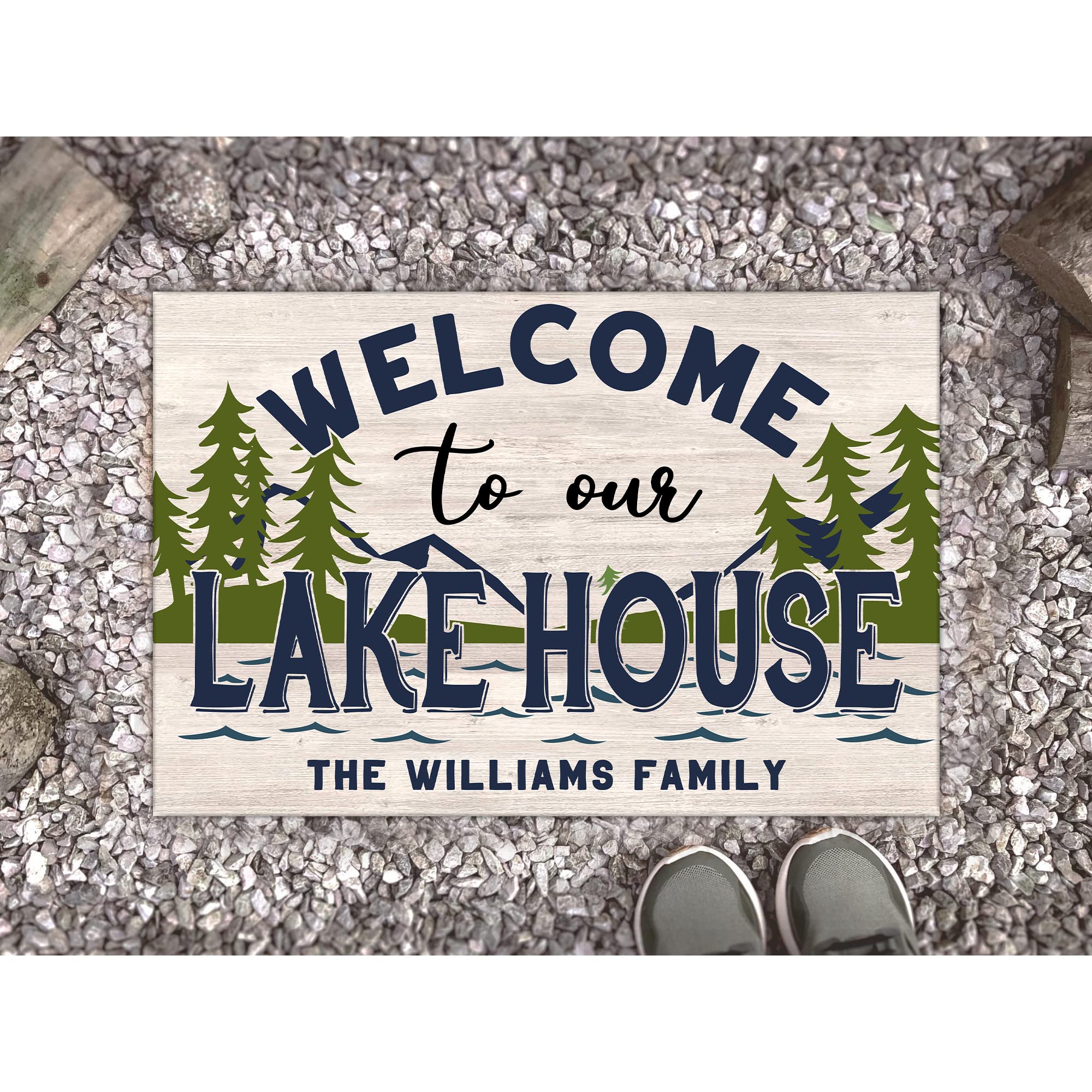 Personalized Welcome to Our Lake House Doormat ...