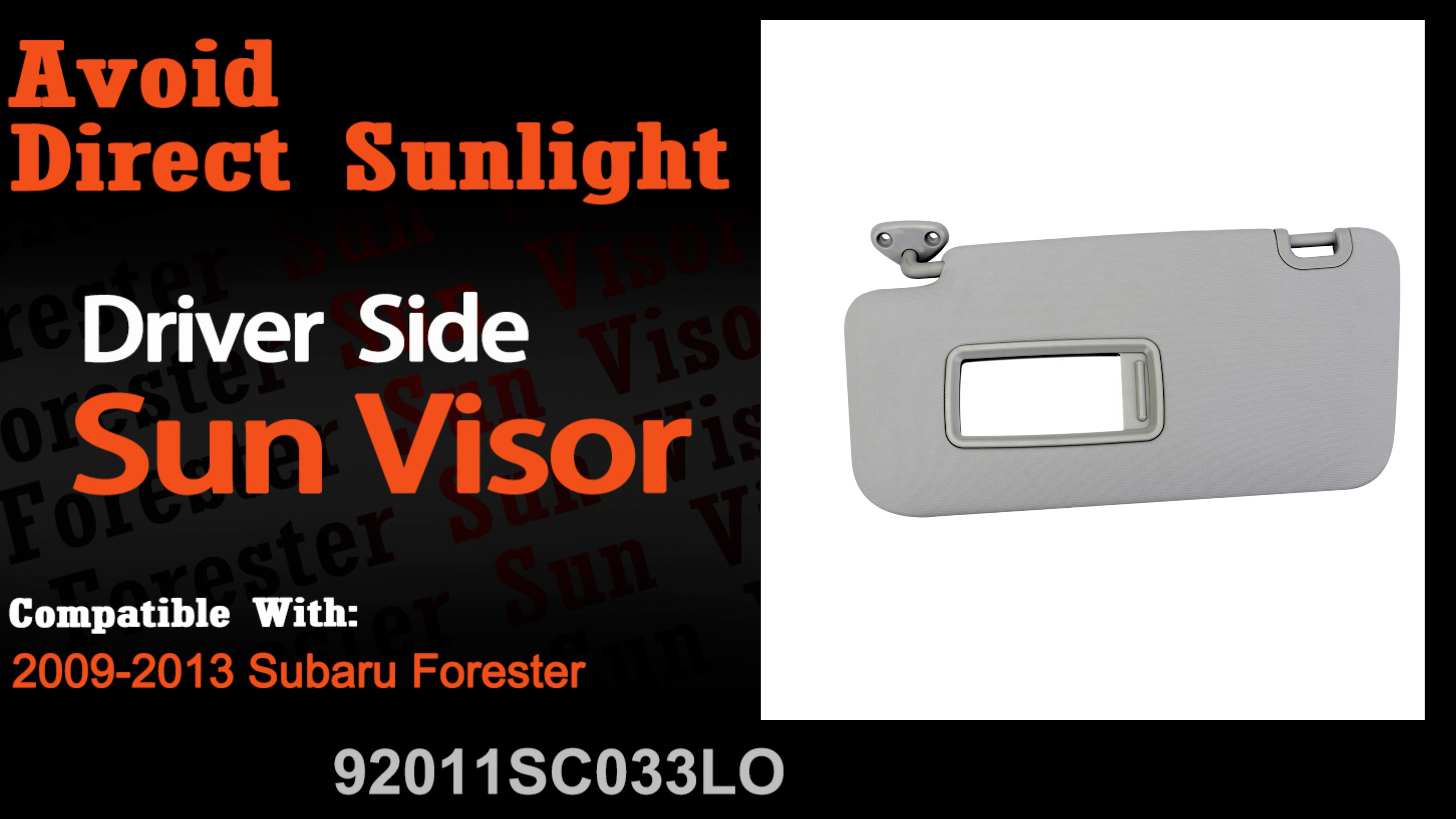 Dasbecan Left Driver Side Sun Visor Compatible With Subaru Outback - View #8