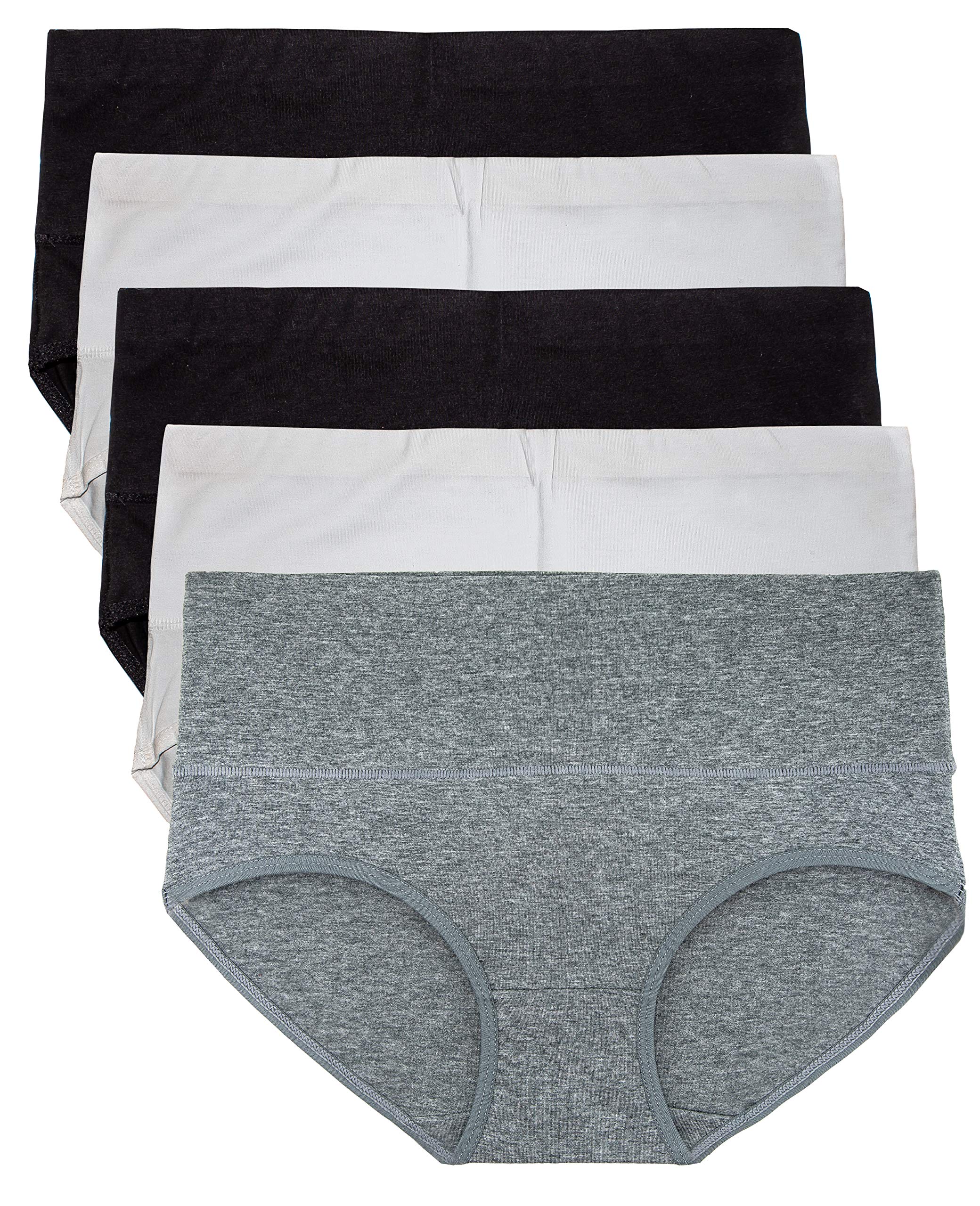 Cotton Underwear for Women Breathable, Soft, Stretchy Briefs Panties Regular & Plus Size Multipack
