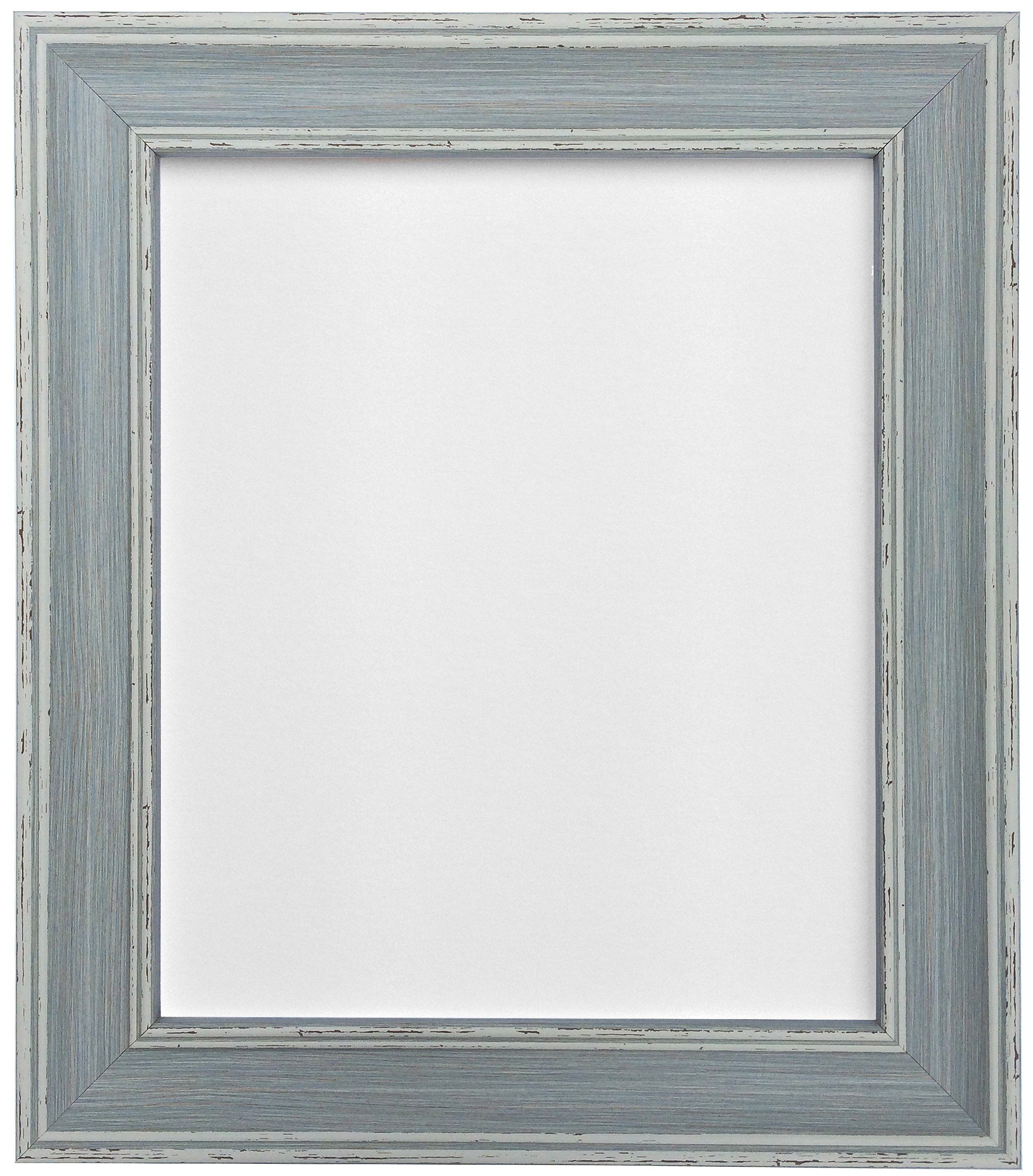 Frames By Post Distressed Blue Scandi Vintage Picture Photo Frame A3