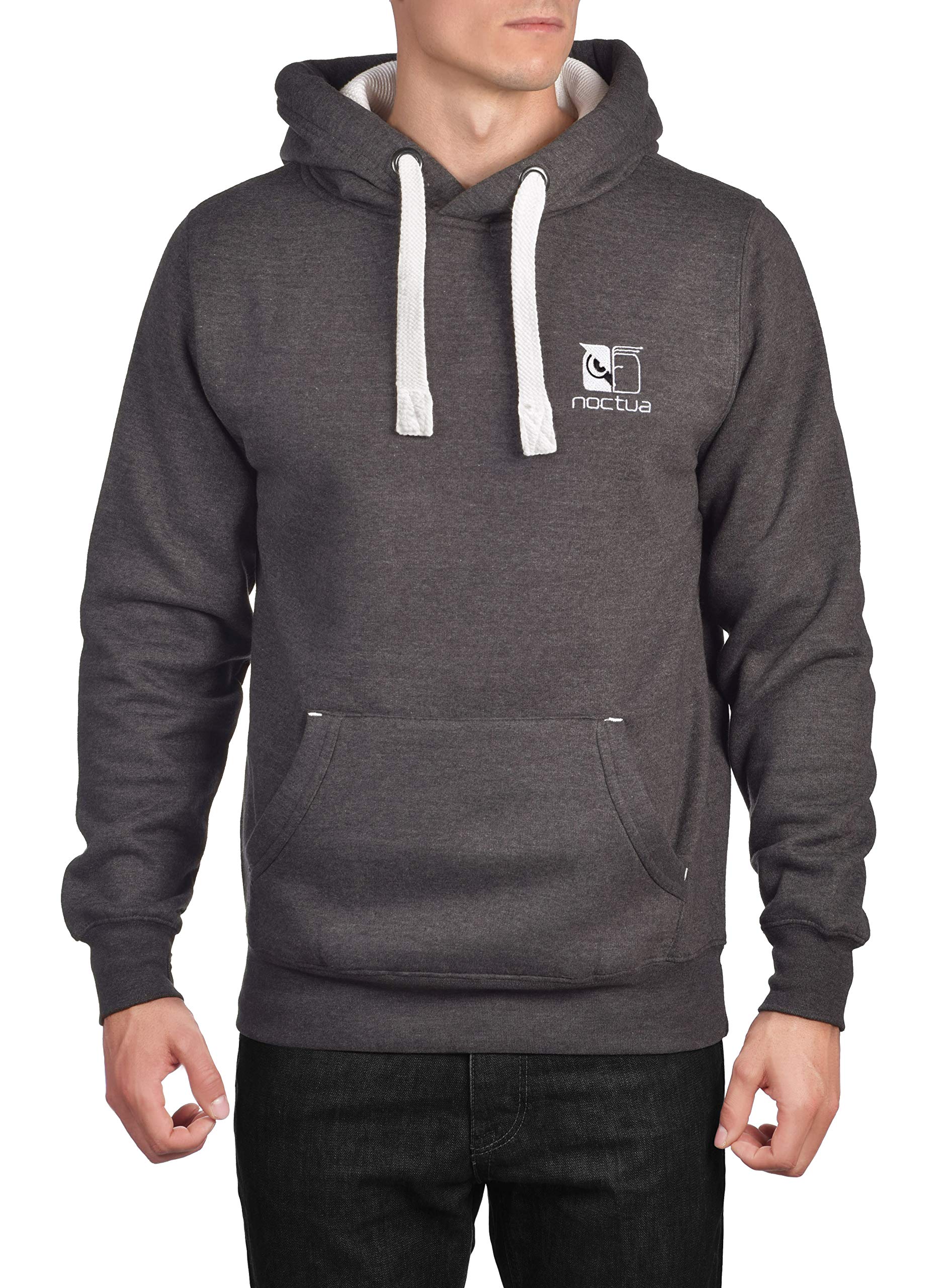 Noctua NP-H1.Grey, Hochwertiger Unisex Kapuzenpullover (Grau)