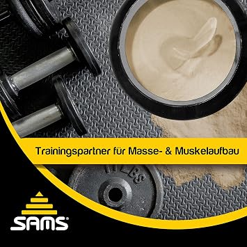 5000 Kalorien pro Tag – Mass Weight Gainer mit Whey Protein Isolat Pulver – Aufbaunahrung für maximale schnelle Gewichtszunahme – Muskelaufbau & Masseaufbau SAMS Ultra Hardgainer (Karamell 2250g)