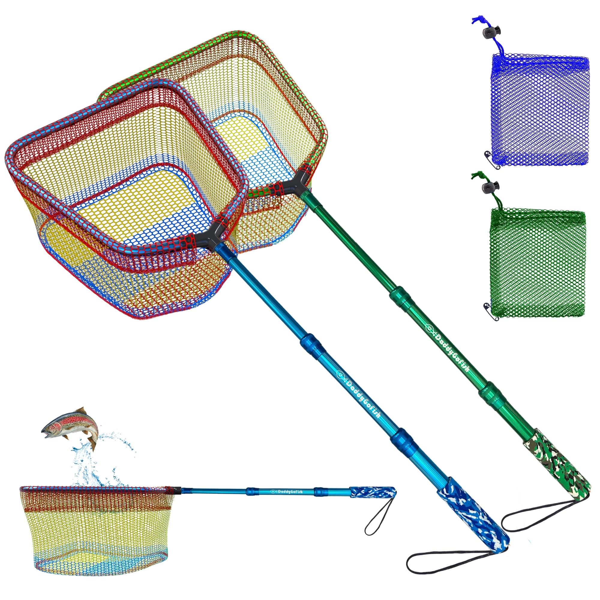 Kids Fishing Net, Fishing Net for Kids, Crabbing Equipment &amp; Bait Pouch
