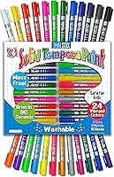 Vista 1 de Kwik Stix Solid Tempera Paints, Thin Stix Paint Pens, Super Quick Drying, 6 Neon, 6 Metalix & 12 Classic Vibrant Colors - 24 Pack - TPG-620