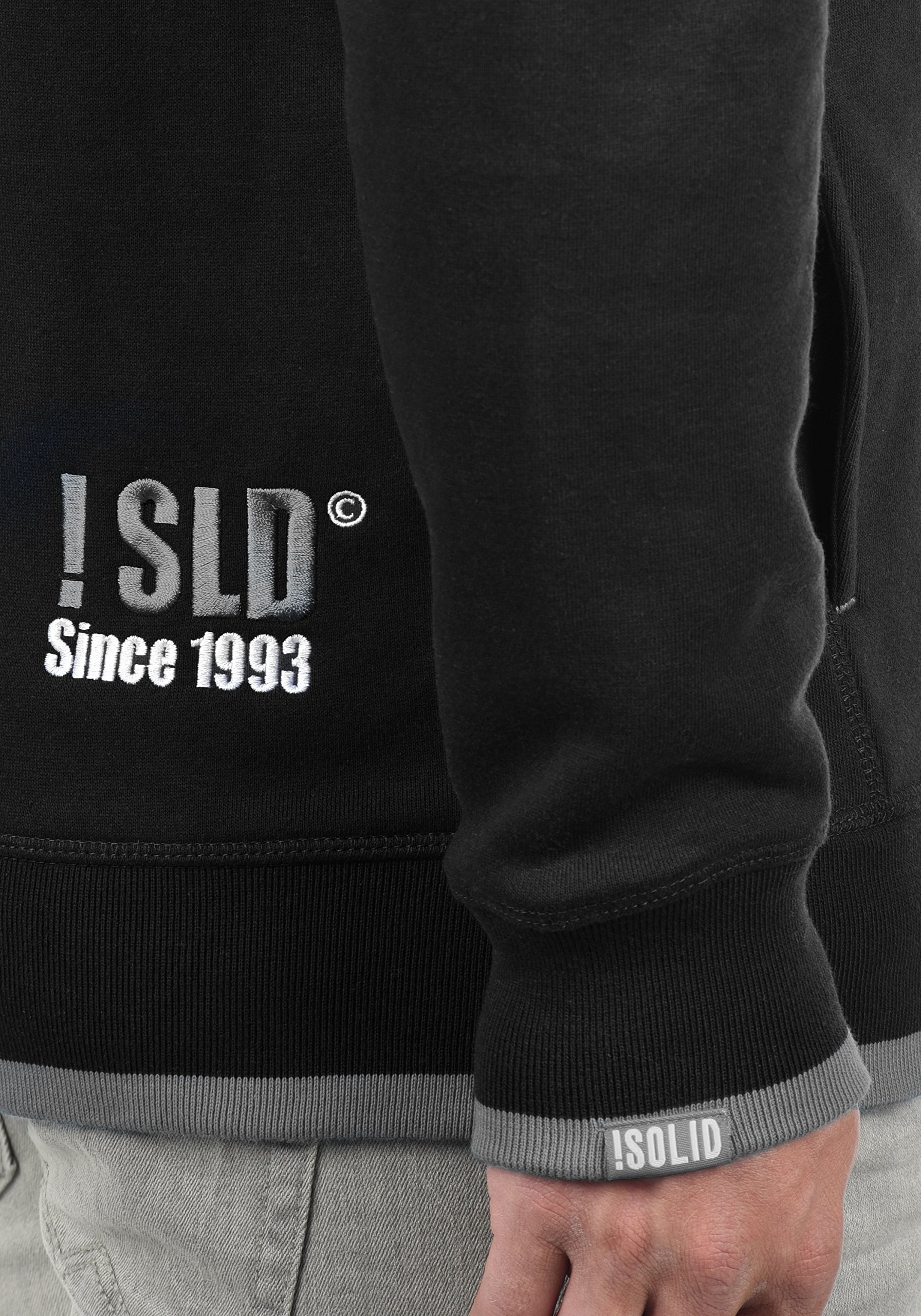!Solid Benjamin Felpa Maglione Pullover da Uomo con Collo Alto Fodera in Pile