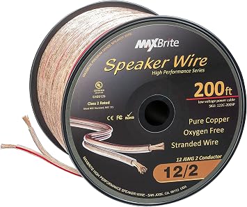High Performance 12 Gauge Speaker Wire 