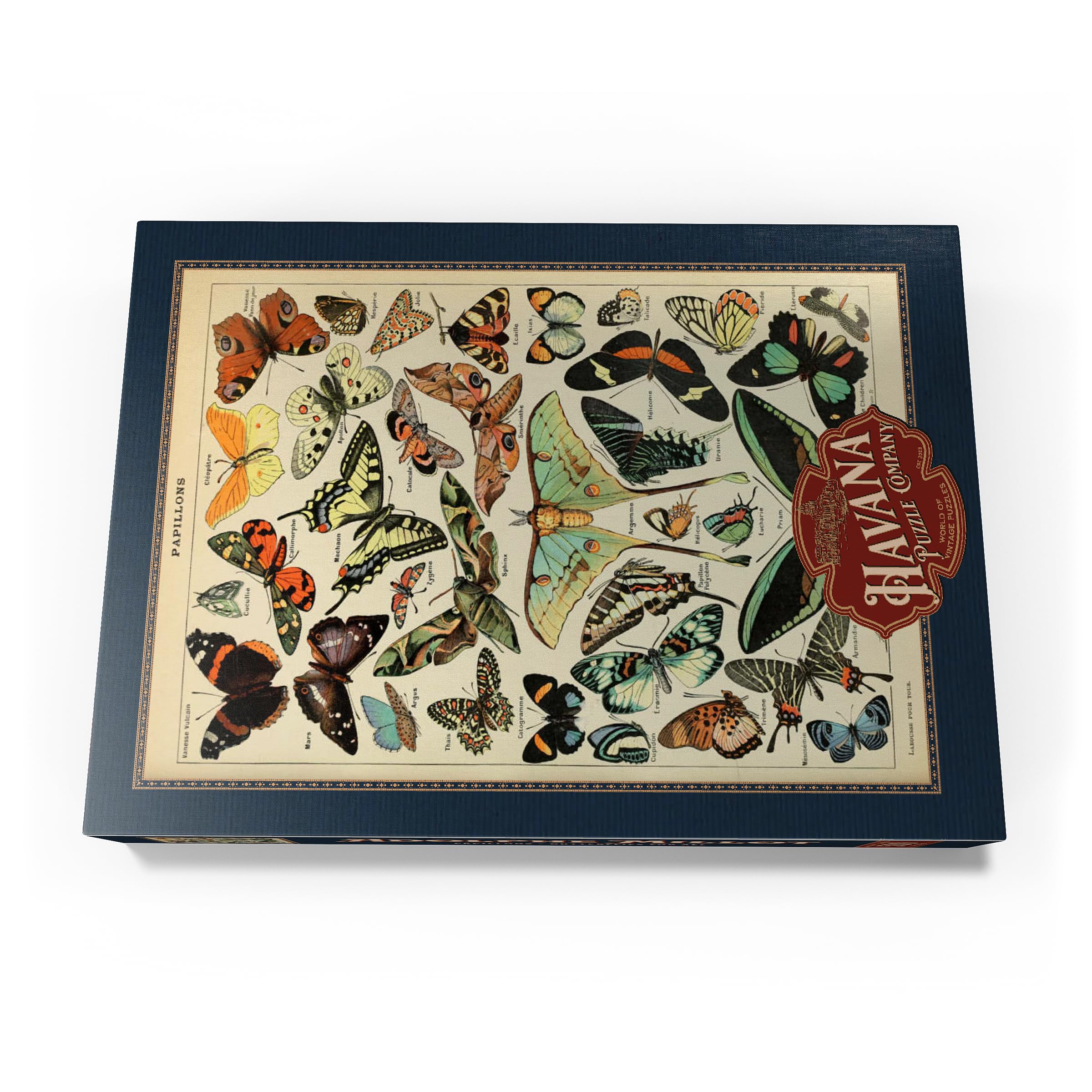 Papillons, Butterflies for All Vintage Art Poster, Adolphe Millot, Premium 500 pieces Puzzle - Image 4