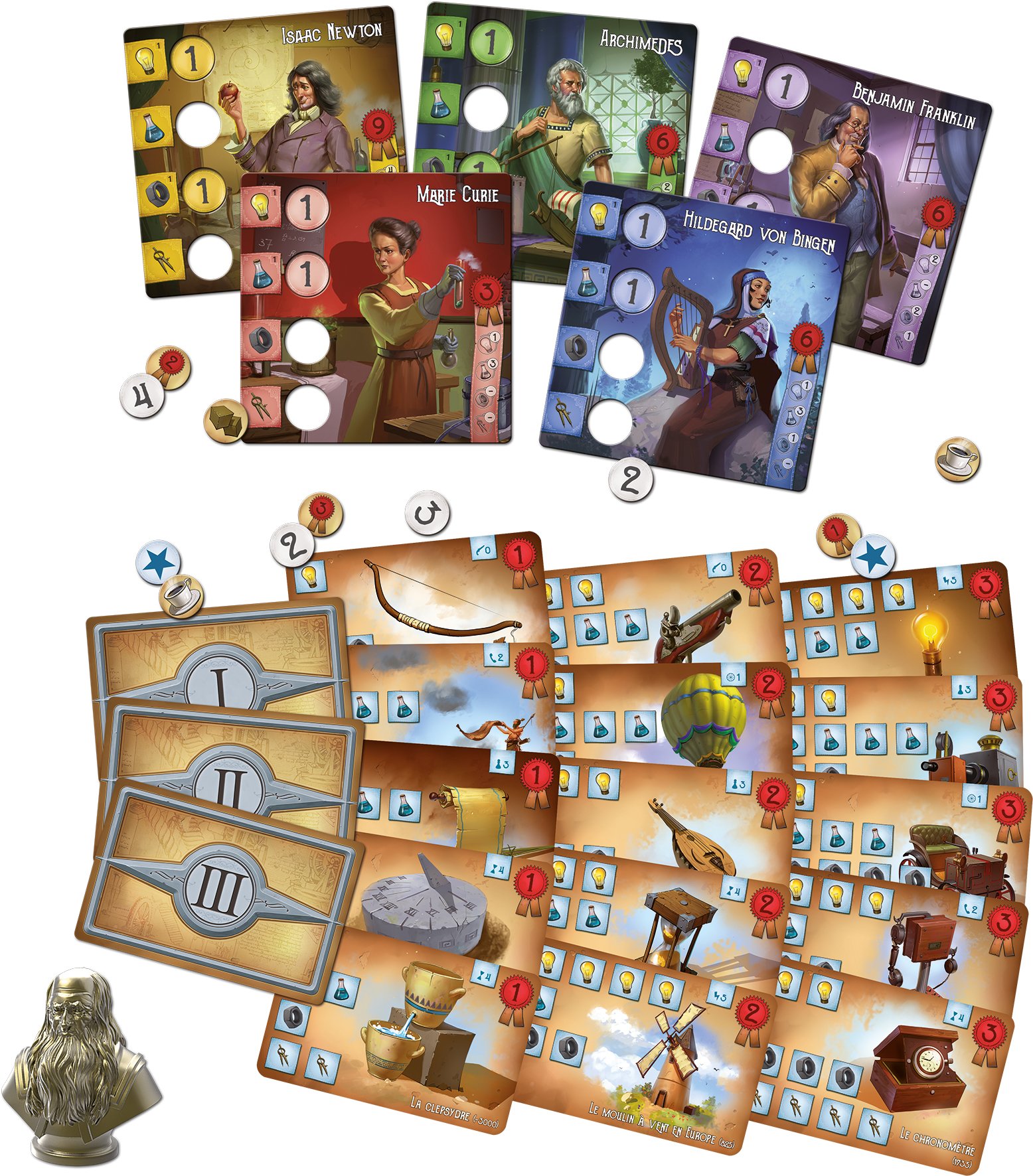 Asmodee Bombyx | Les Inventeurs | Jeu de société | À partir de 10 Ans | 2 à 5 Joueurs | 40 Minutes