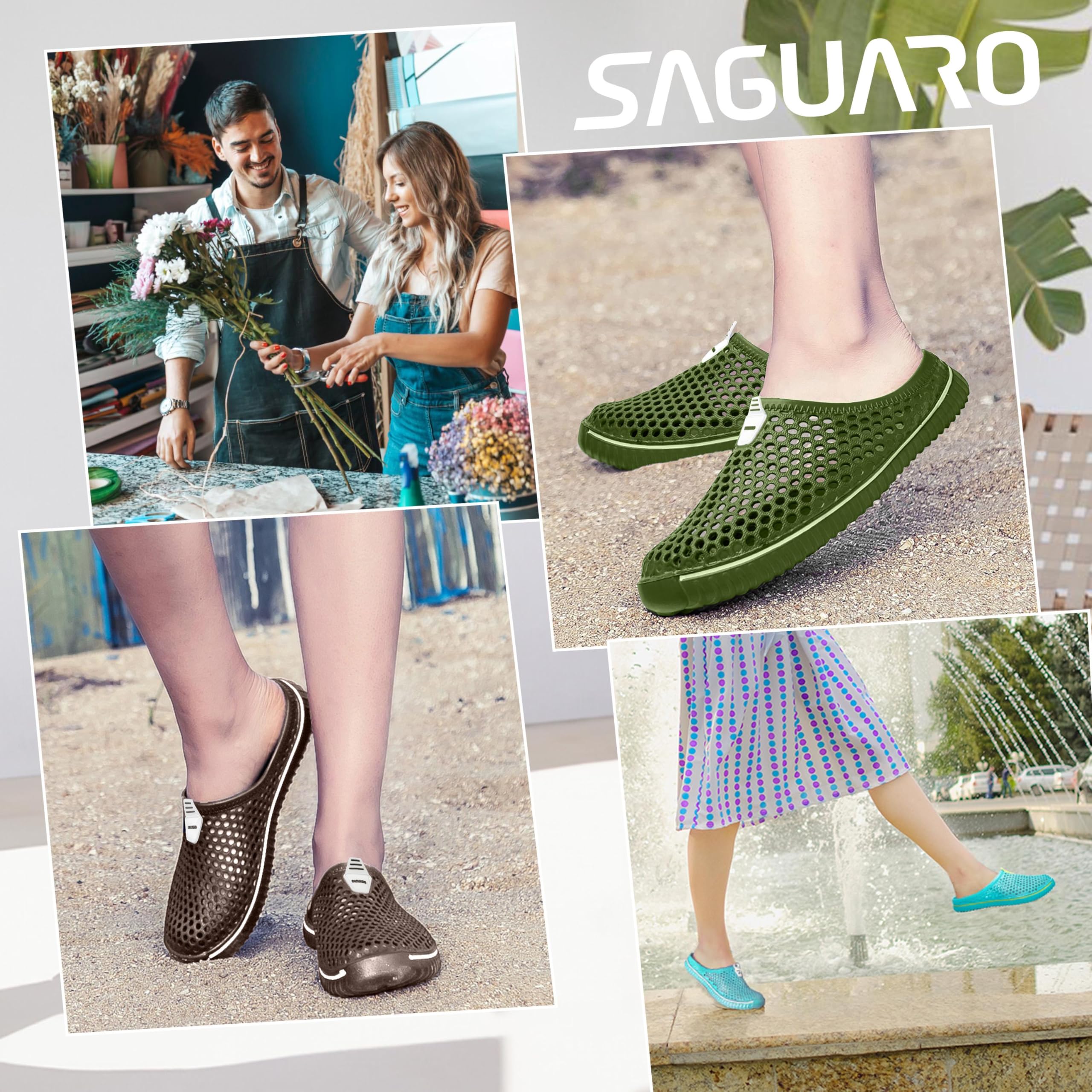 SAGUARO Unisex chodaki kapcie letnie buty plażowe