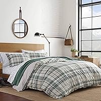 Vista 1 de Eddie Bauer - Twin Duvet Cover Set, Soft Cotton Reversible Bedding with Lightweight Feel, 2 Piece Bedding with Matching Pillowcase