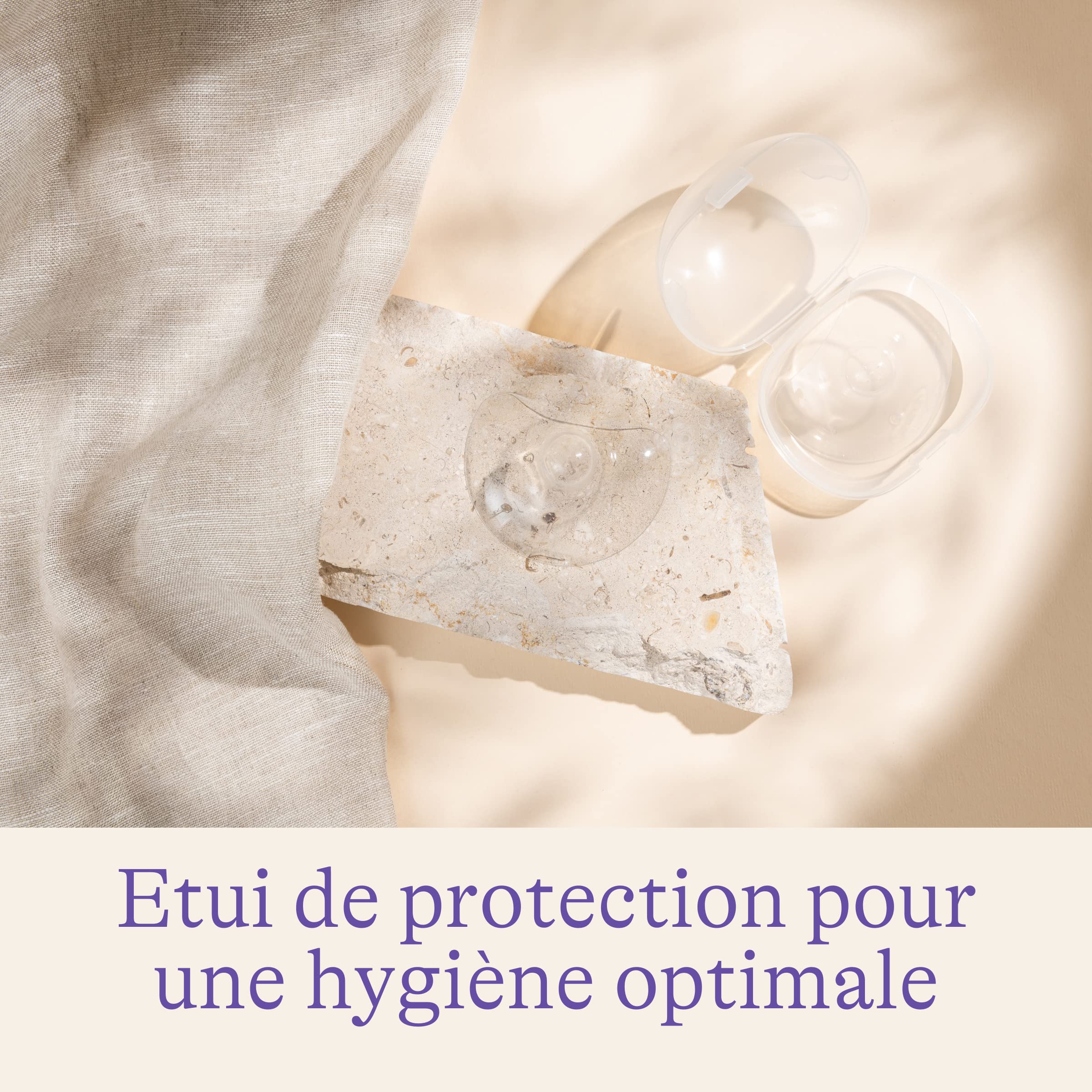 Lansinoh bouts de sein allaitement taille 2 (24 mm) x2 + étui – Silicone ultra fin sans BPA/BPS – Aide à la mise au sein pour mamelons plats ou ombiliqués – Préserve le contact peau à peau.