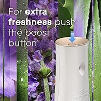Vista 7 de Glade Relabije automático de aerosol, ambientador para el hogar y el baño, tranquilo lavanda y aloe, 6.2 oz, 3 cuenta