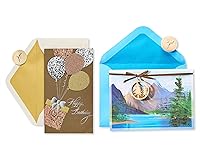 Vista 8 de Papyrus Tarjetas de cumpleaños para ella, flores y postres (2 unidades)