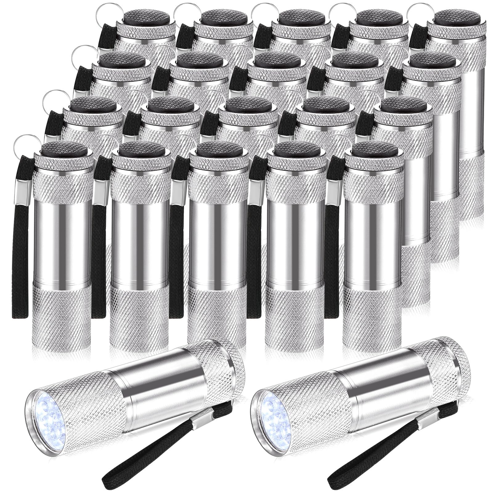 VIHOSE 32 Pcs Mini LED Flashlights Bulk - Small Aluminum Handheld Lights For Emergency & Camping - View #4