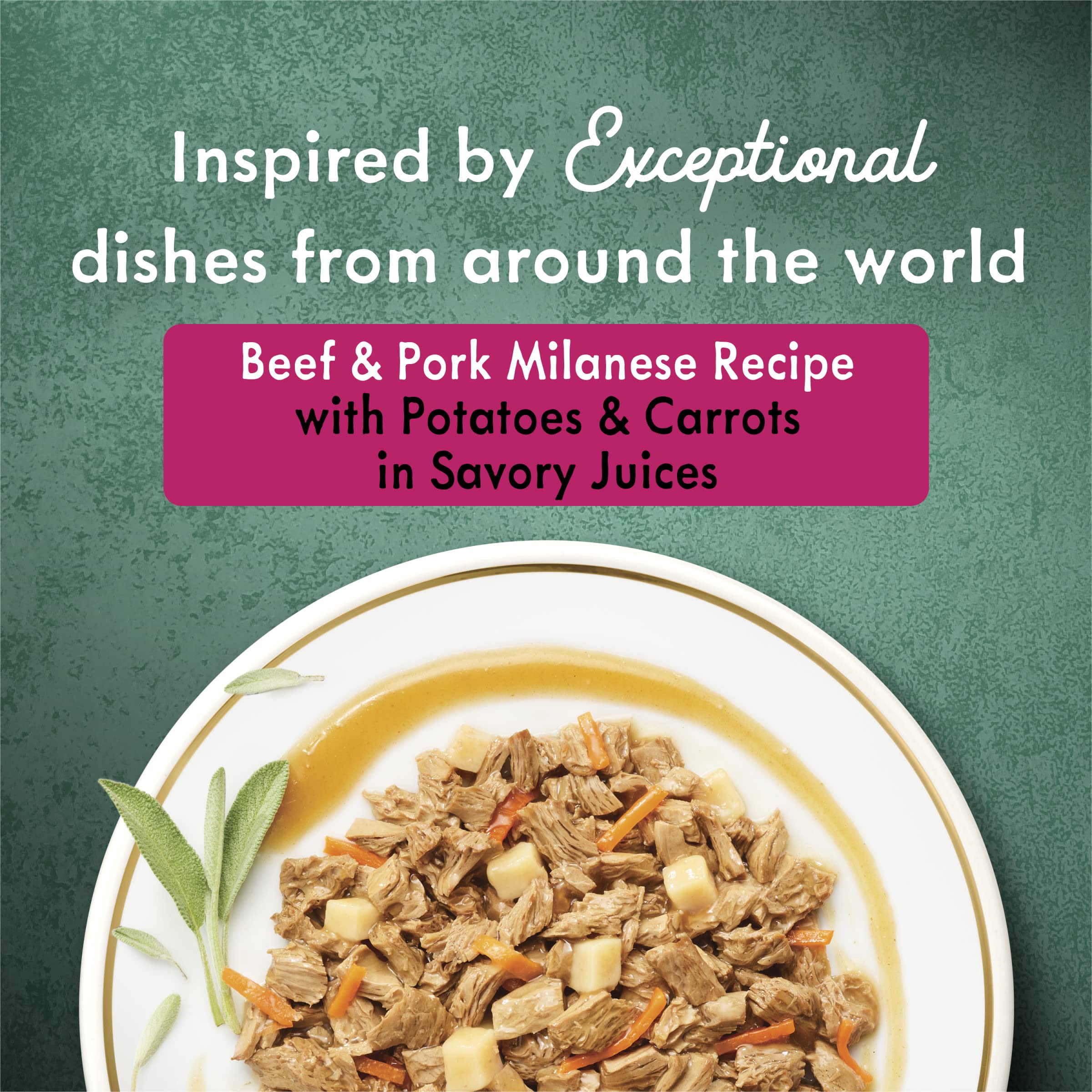 Purina Fancy Feast Medleys Beef & Pork Milanese with Carrots & Potatoes in Savory Juices - (Pack of 24) 3 oz. Cans