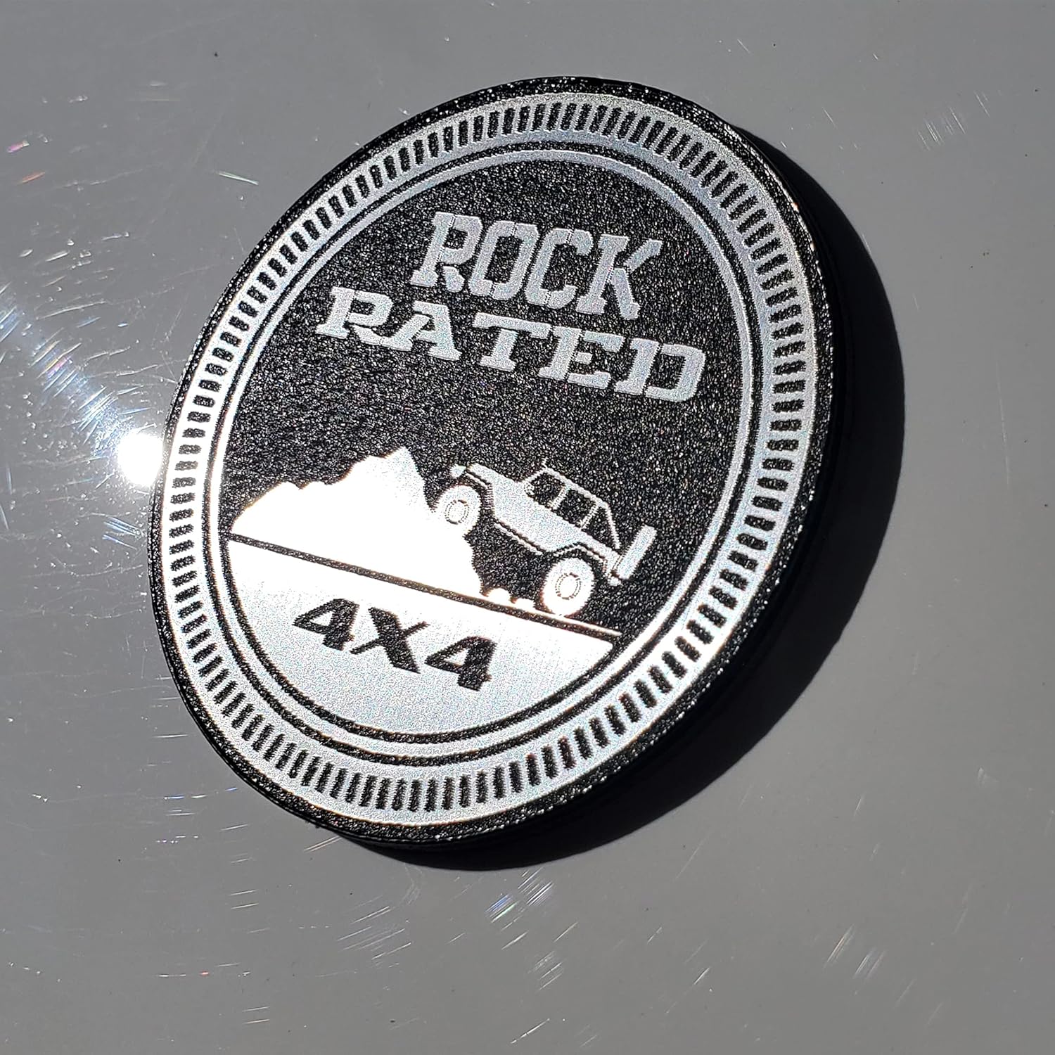 Custom Emblem for Rock Rated Jeep Style Fender Badge