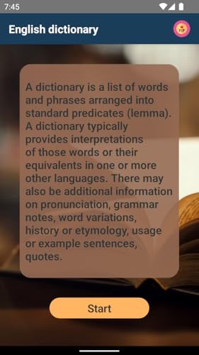 English dictionary JM