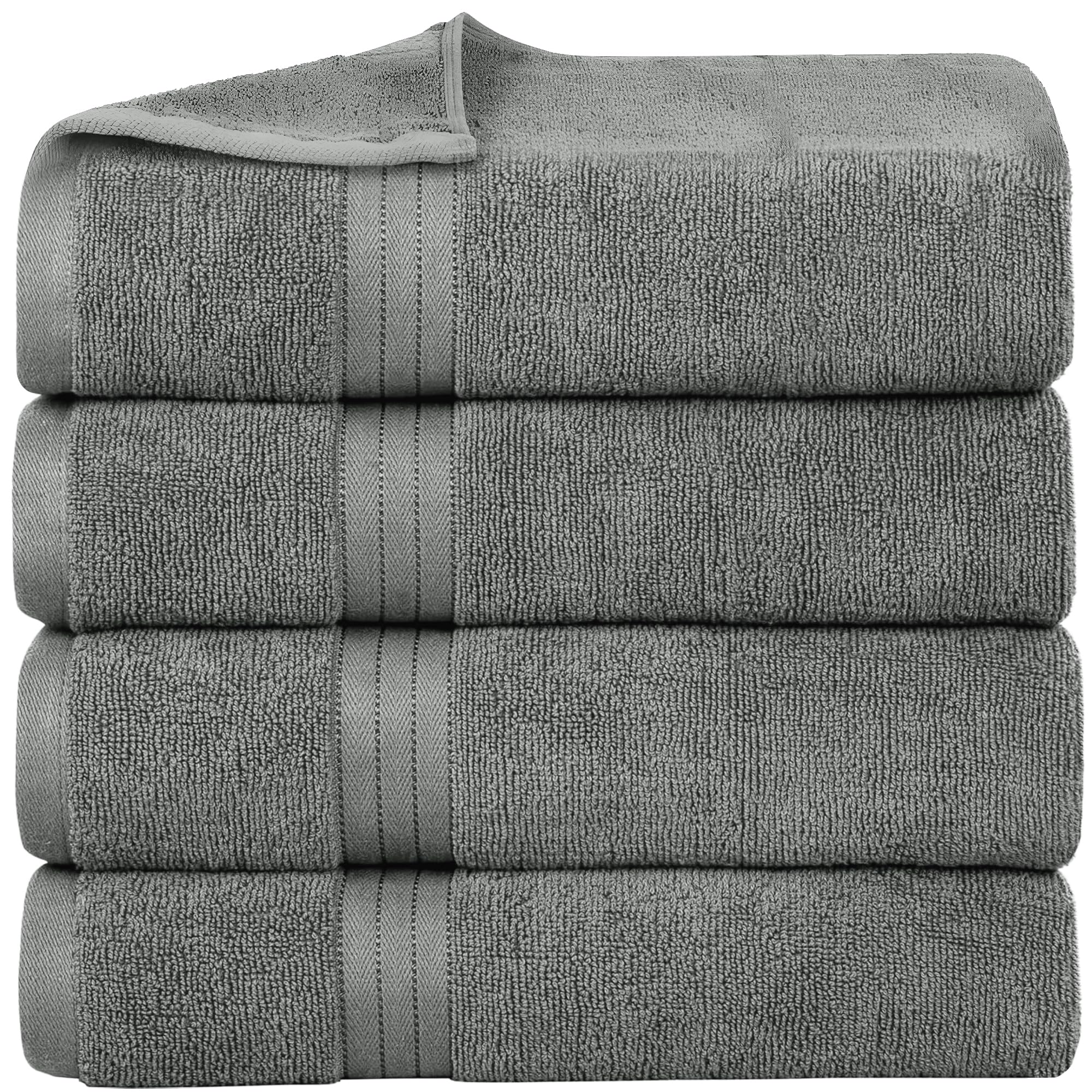 100% Cotton Bath Towel Set – 70x140 cm, Ultra-Soft & Highly Absorbent Towels for Bathroom – Quick-Dry, Durable & Skin-Friendly (4-Pack)